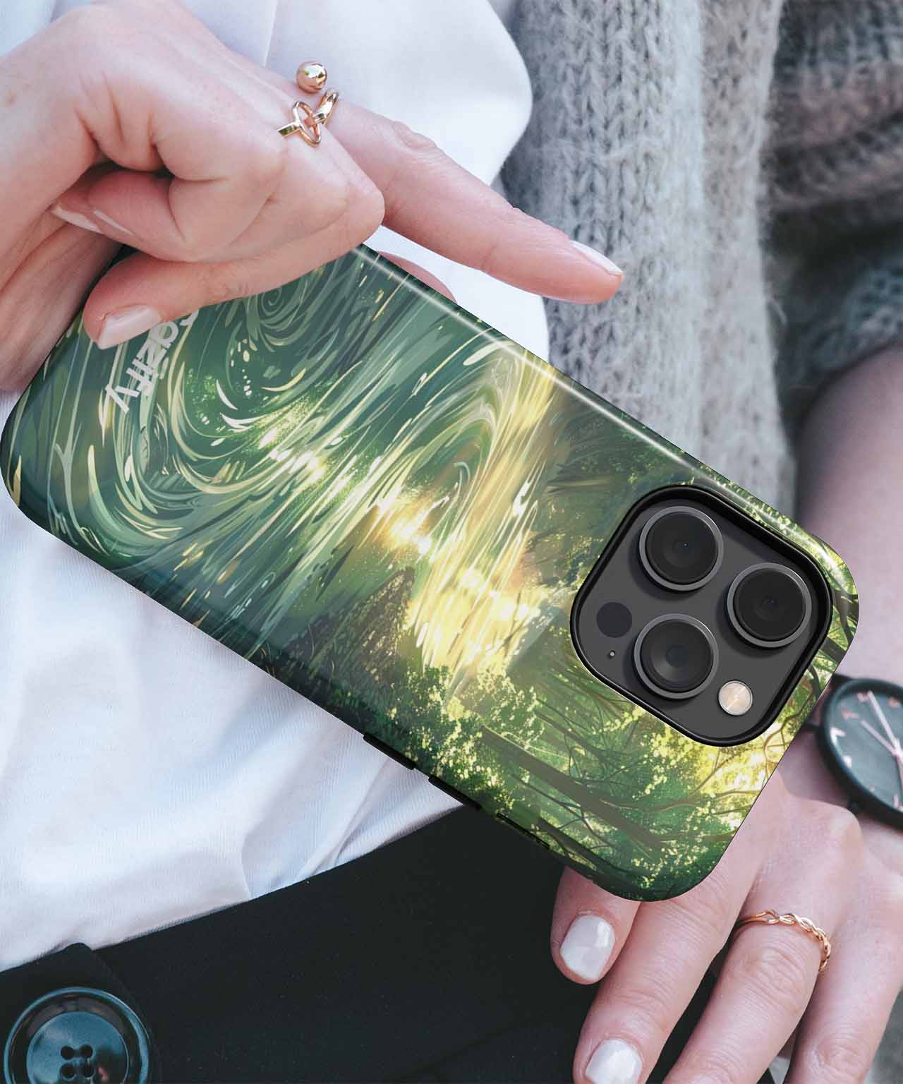 Serene River Dance Through Enchanted Forest iPhone case Case Cazify - Delivery Canada