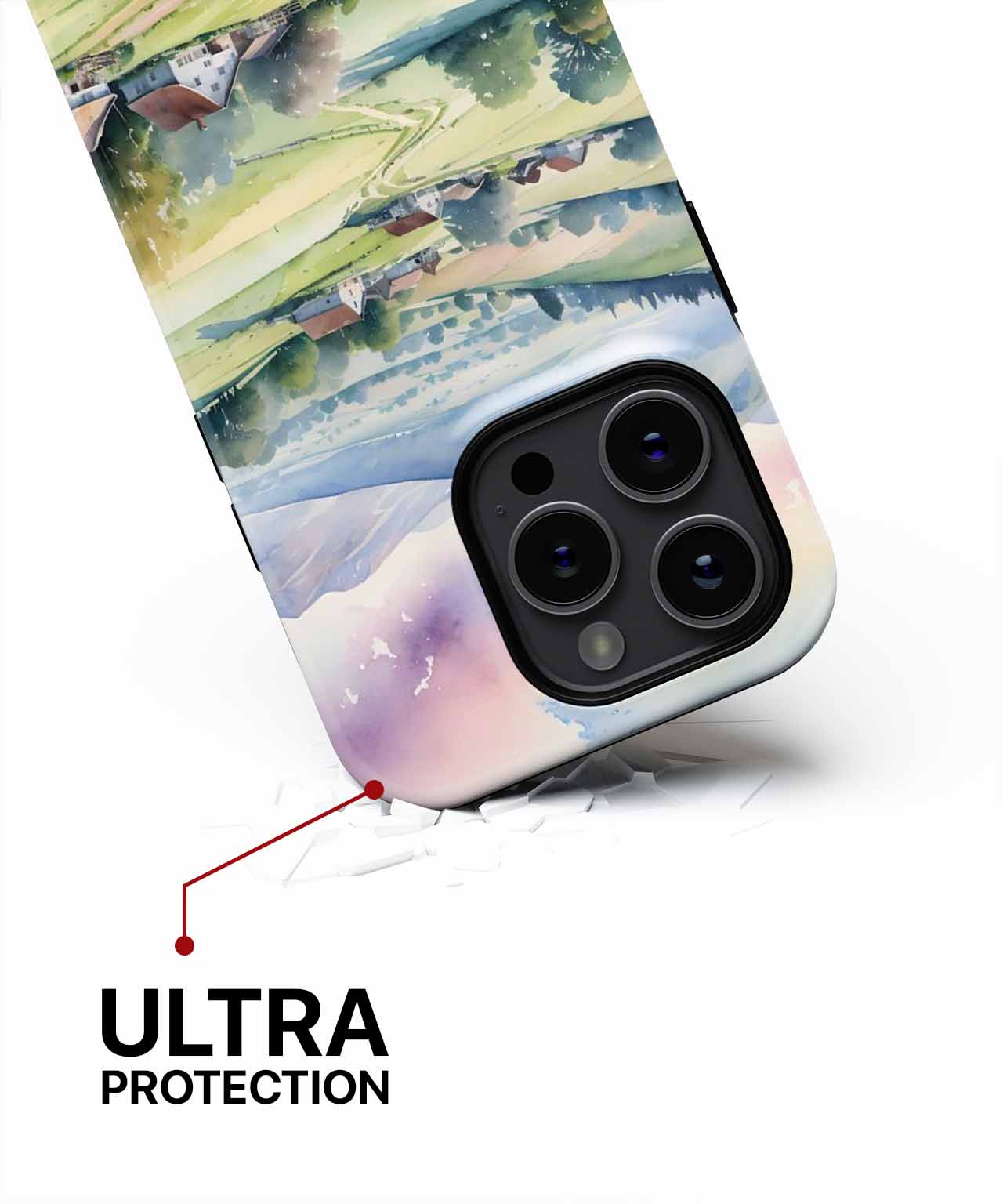 Serene Rolling Hills with Colorful Blooms iPhone case Case Cazify - Delivery Canada