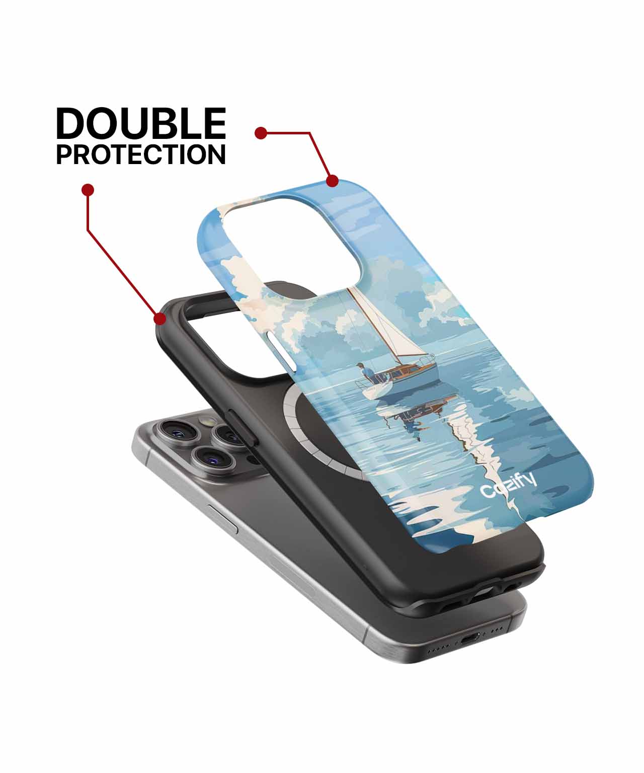 Serene Sailing Adventure on Calm Waters iPhone case Case Cazify - Delivery Canada