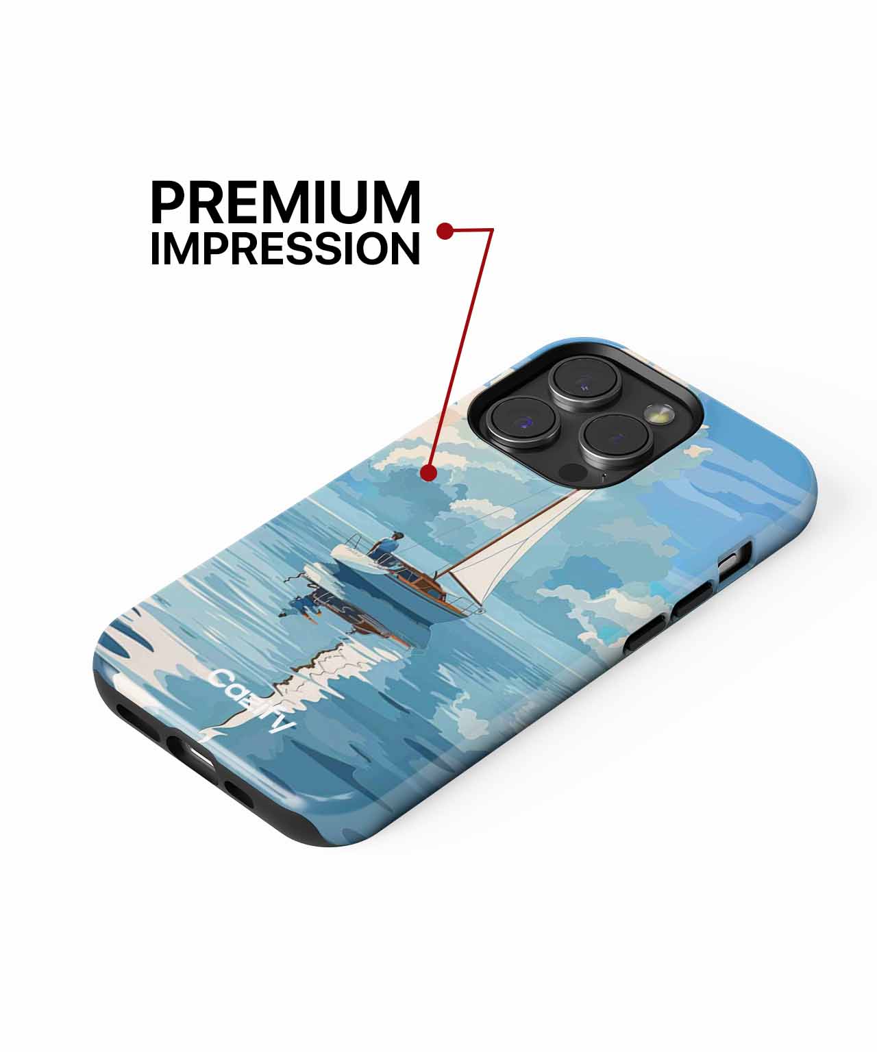 Serene Sailing Adventure on Calm Waters iPhone case Case Cazify - Delivery Canada
