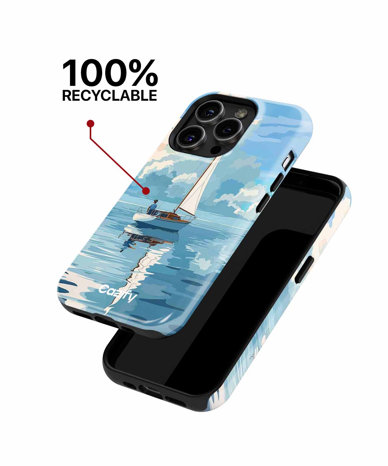 Serene Sailing Adventure on Calm Waters iPhone case Case Cazify - Delivery Canada