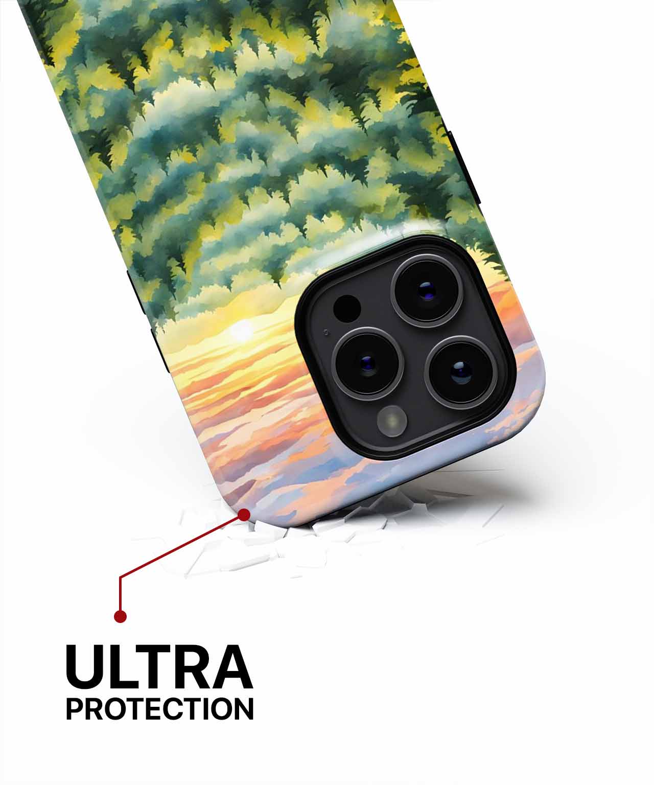 Serene Sunrise Over Misty Forest iPhone case Case Cazify - Delivery Canada