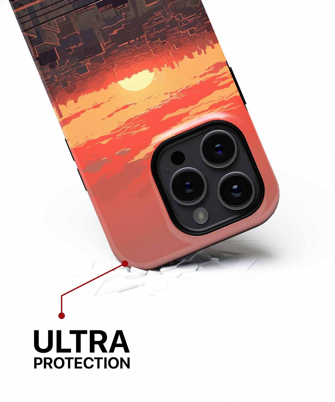 Sizzling Sunset Over Urban Rooftops iPhone case Case Cazify - Delivery Canada