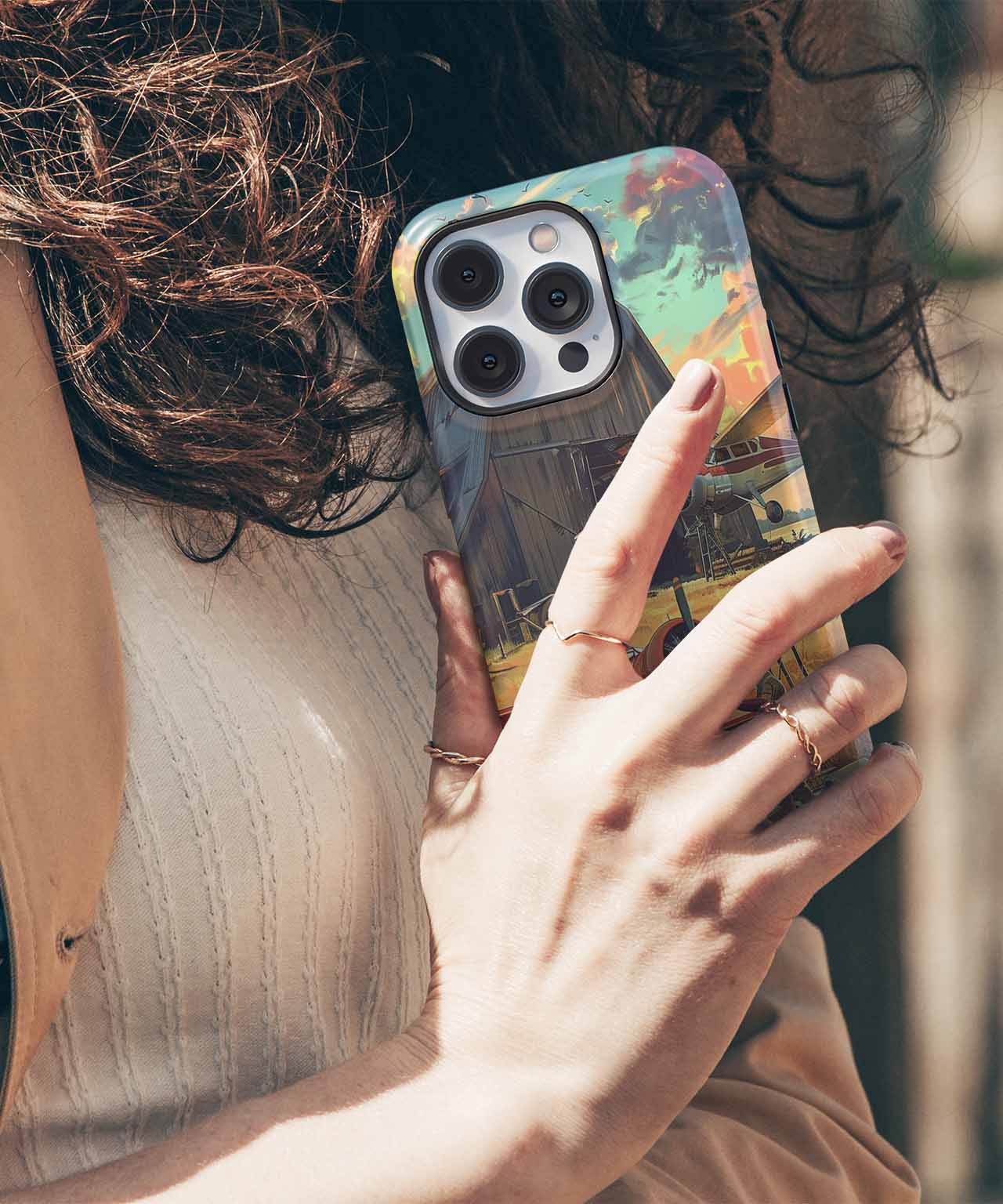 Skybound Dreams in a Barnyard iPhone case Case Cazify - Delivery Canada