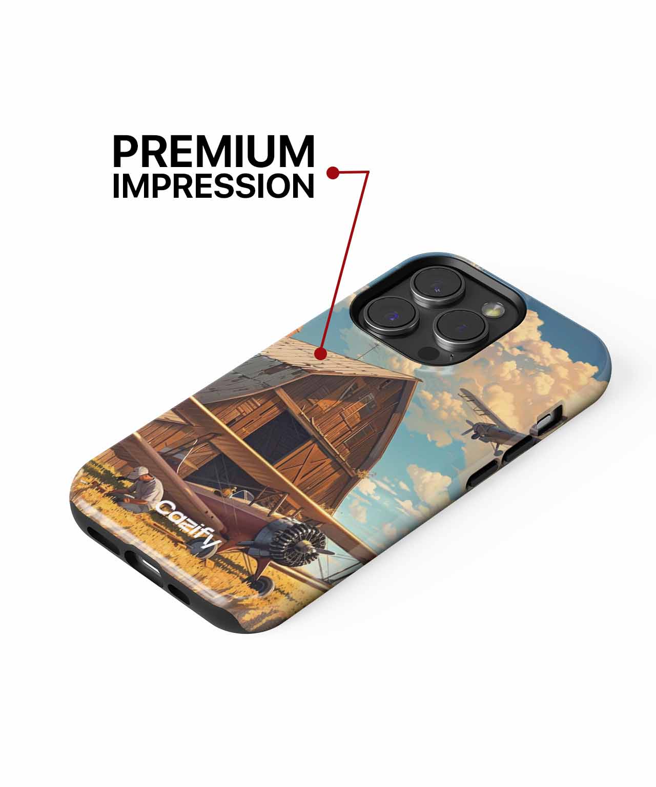 Skyward Dreams in Golden Fields iPhone case Case Cazify - Delivery Canada