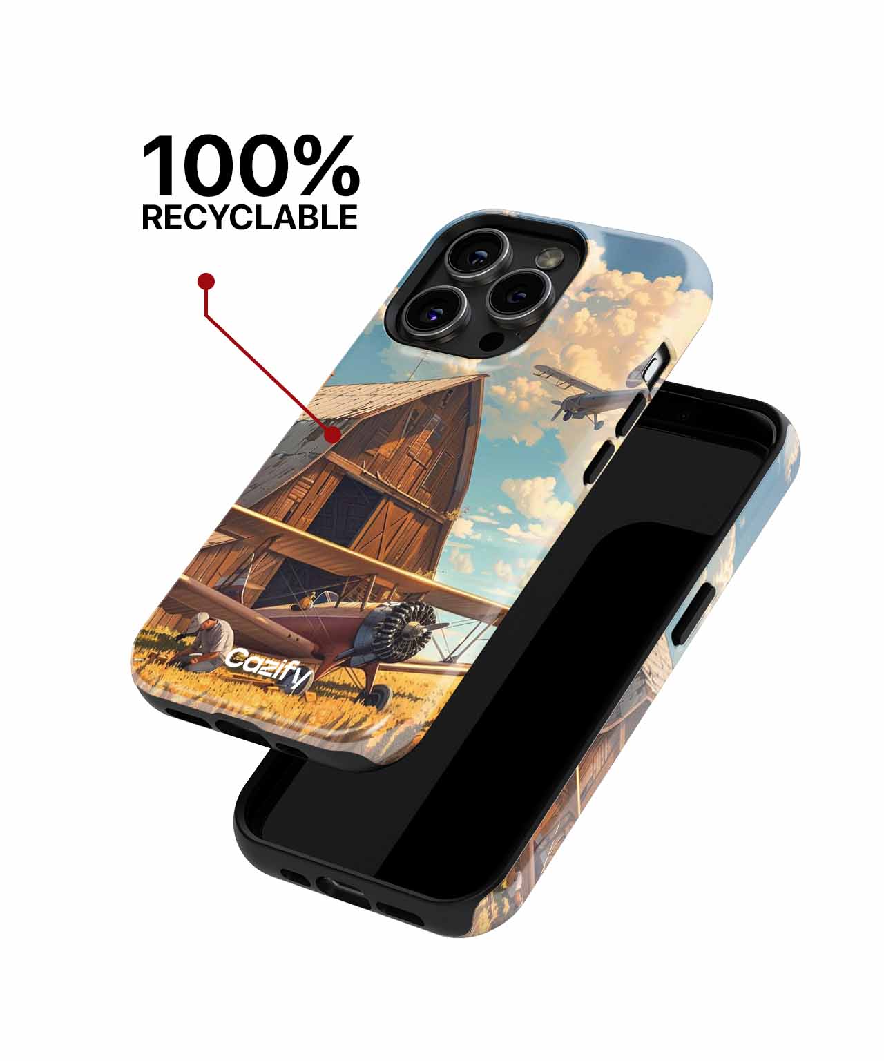 Skyward Dreams in Golden Fields iPhone case Case Cazify - Delivery Canada