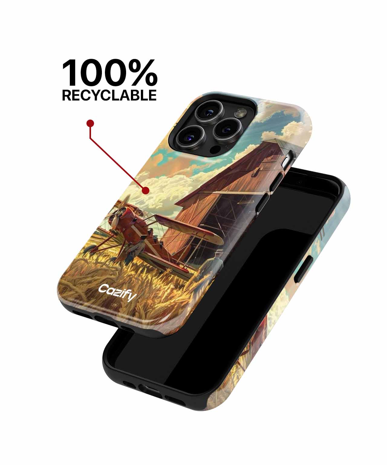Skyward Harvesting Adventure iPhone case Case Cazify - Delivery Canada
