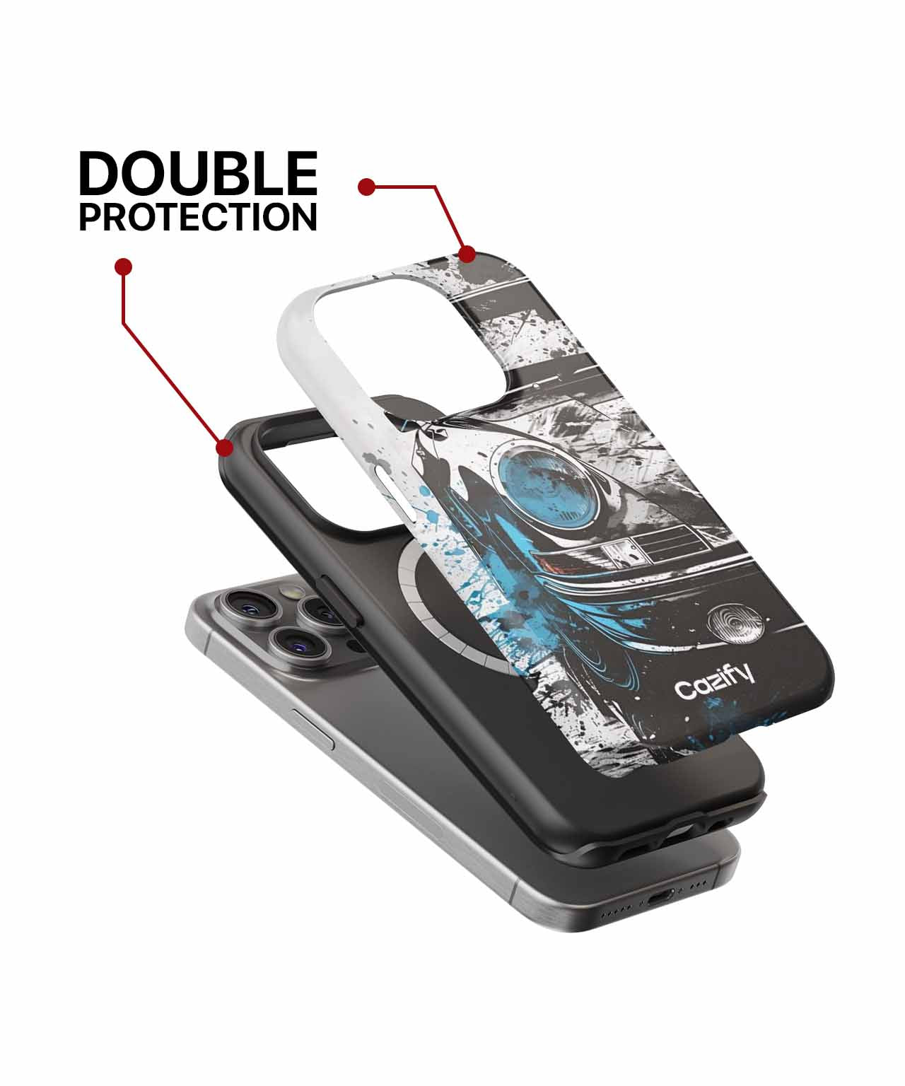 Slick Vintage Ride with a Splash iPhone case Case Cazify - Delivery Canada