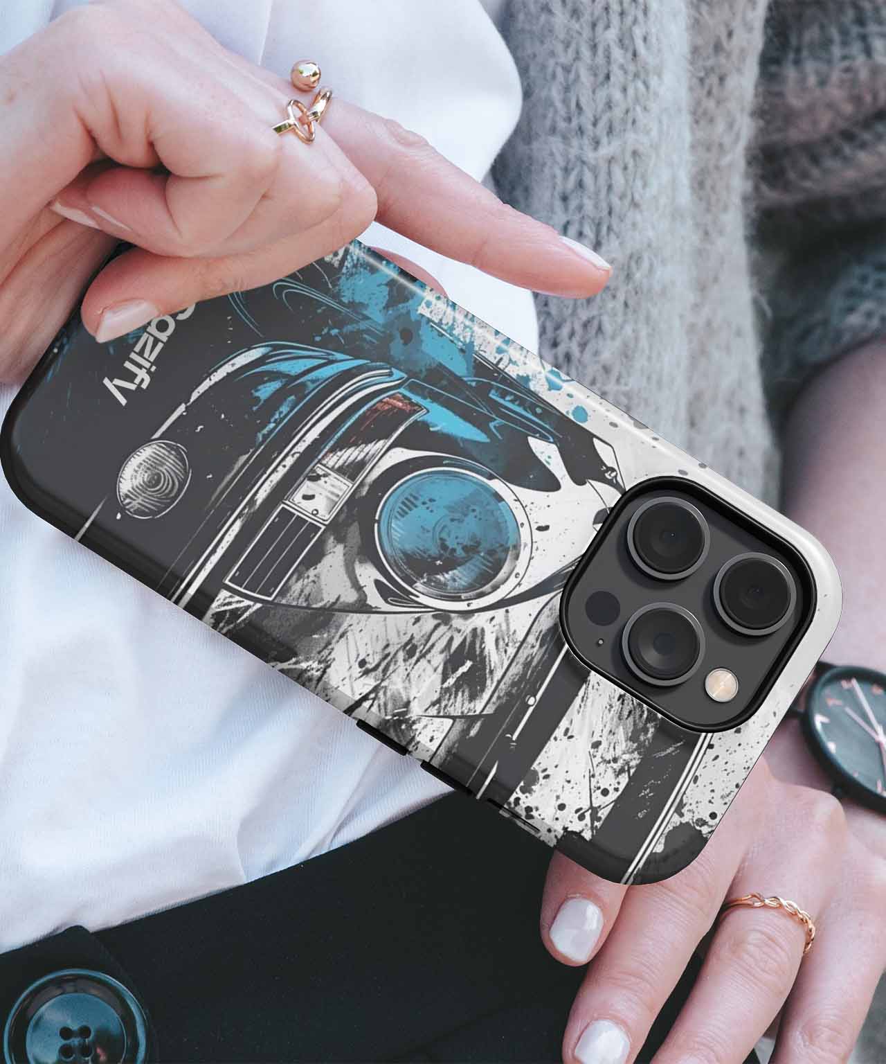 Slick Vintage Ride with a Splash iPhone case Case Cazify - Delivery Canada