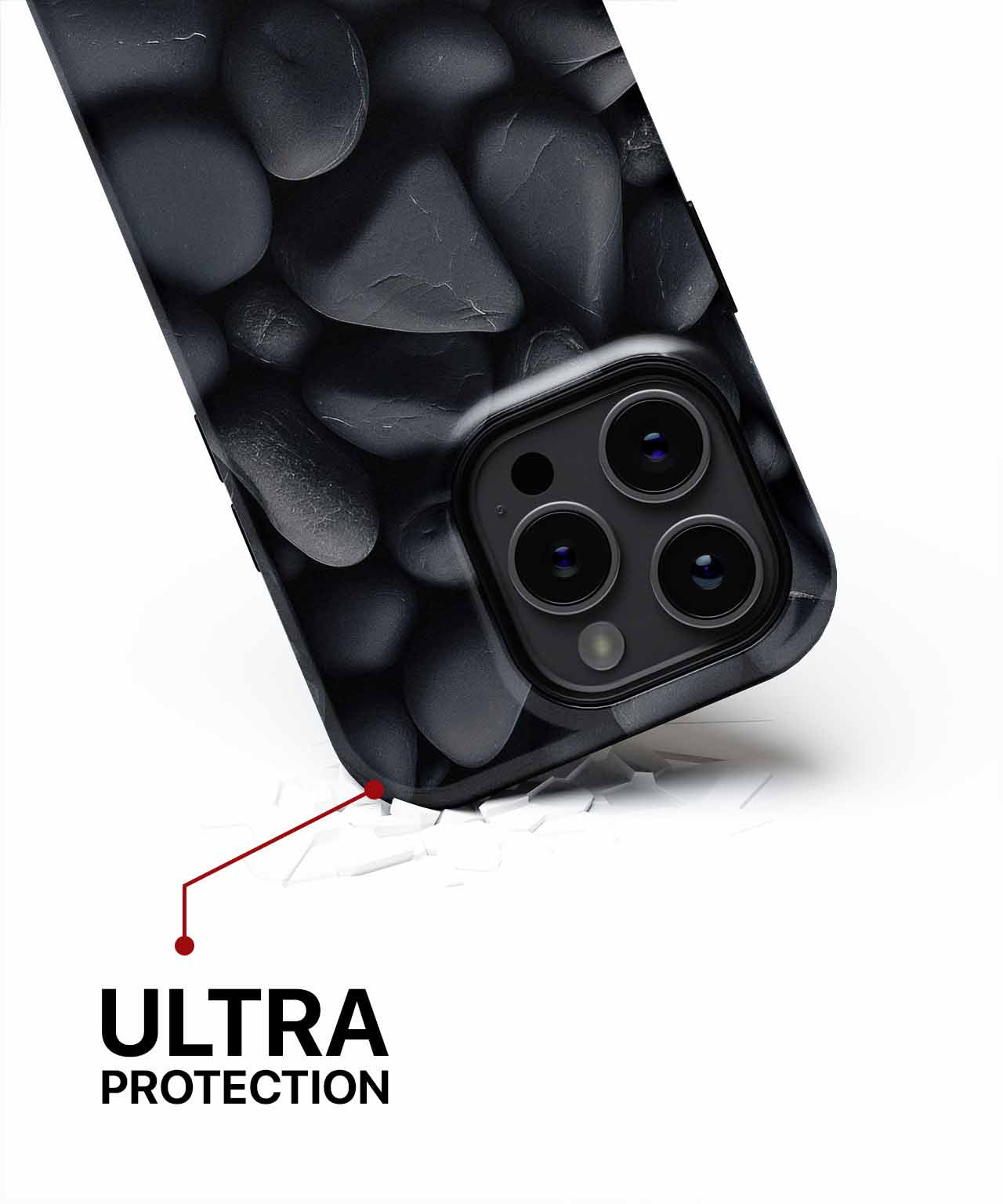 Smooth obsidian pebble paradise iPhone case Case Cazify - Delivery Canada