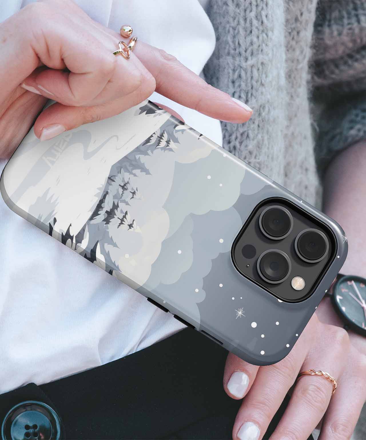 Snowy Wonderland Adventure iPhone case Case Cazify - Delivery Canada