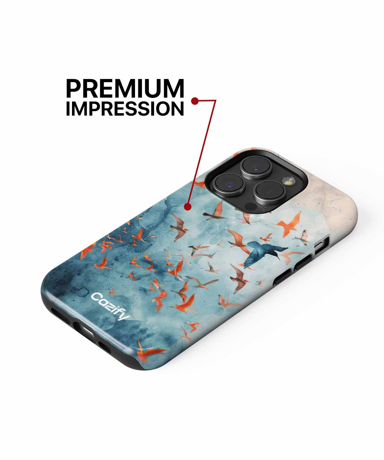 Soaring Birds in a Colorful Sky iPhone case Case Cazify - Delivery Canada