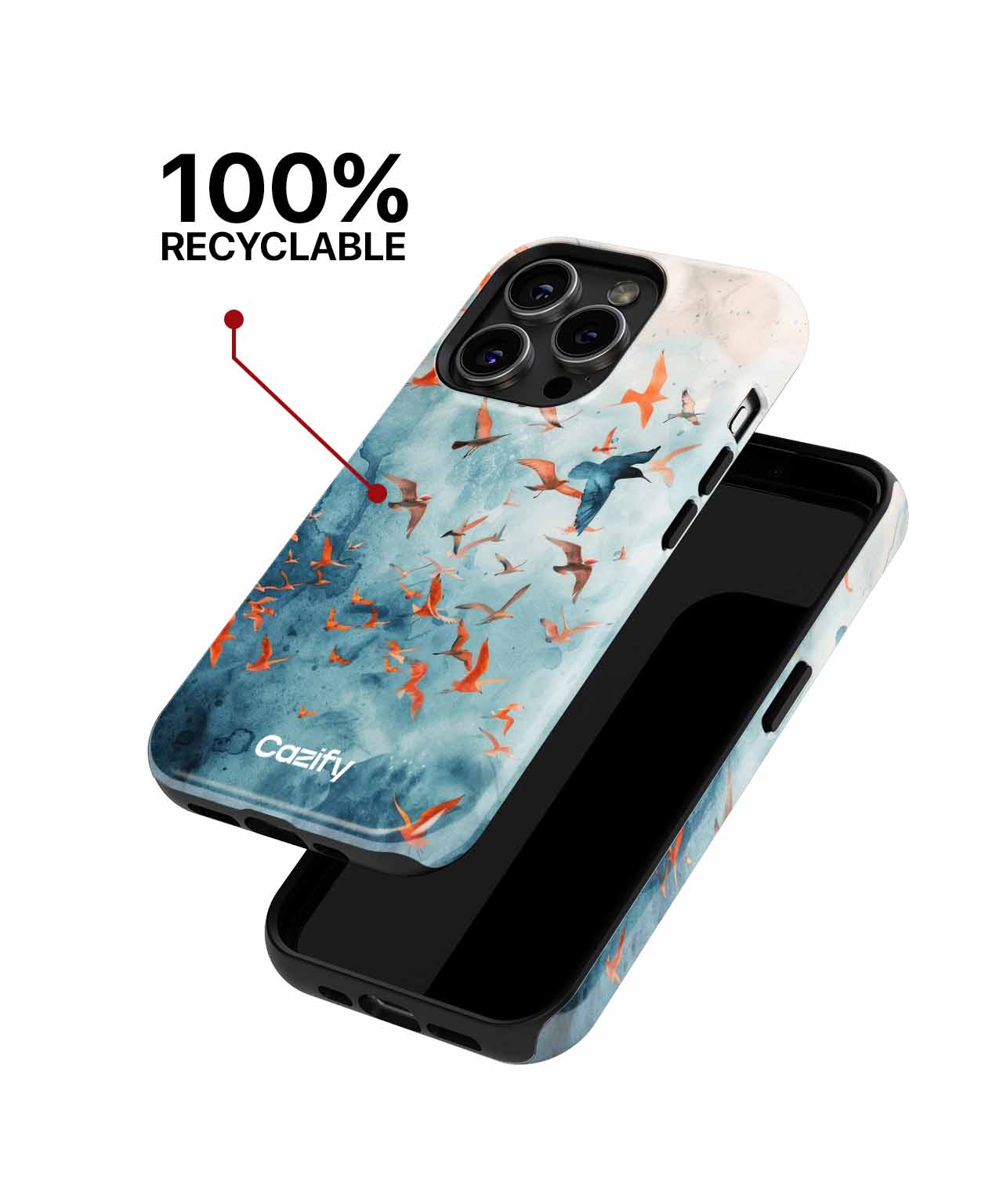 Soaring Birds in a Colorful Sky iPhone case Case Cazify - Delivery Canada