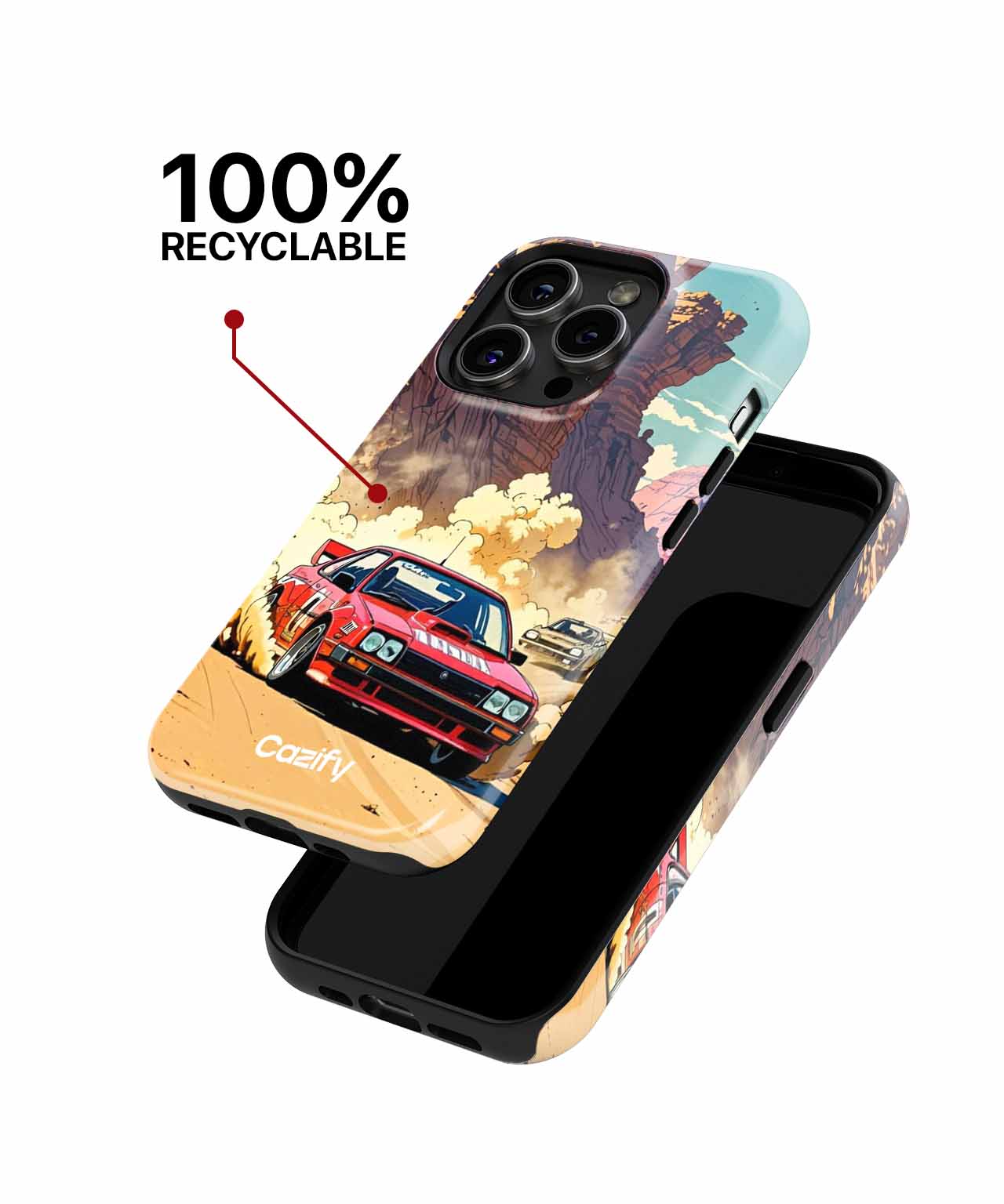 Speeding Through Desert Adventure iPhone case Case Cazify - Delivery Canada