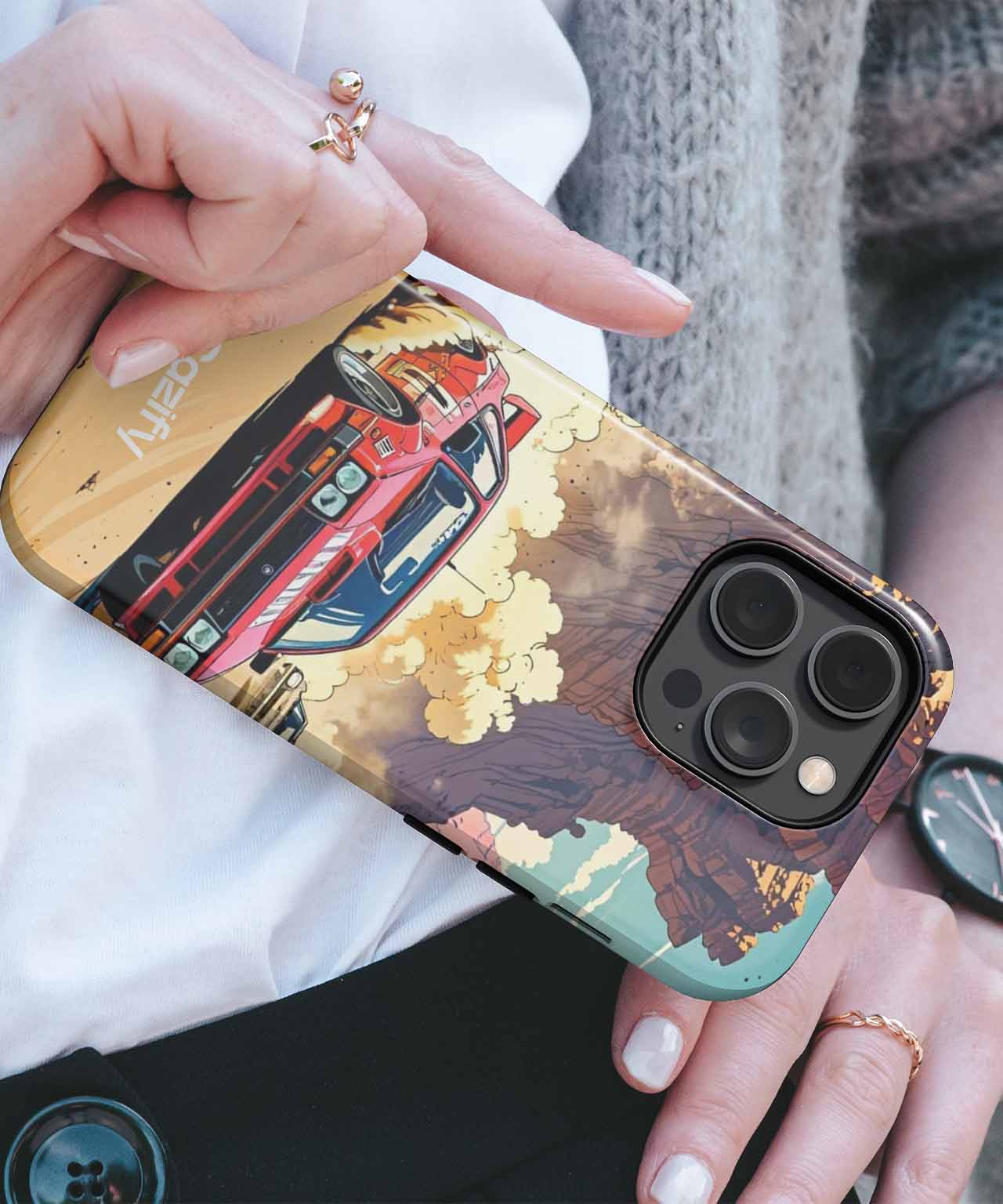 Speeding Through Desert Adventure iPhone case Case Cazify - Delivery Canada