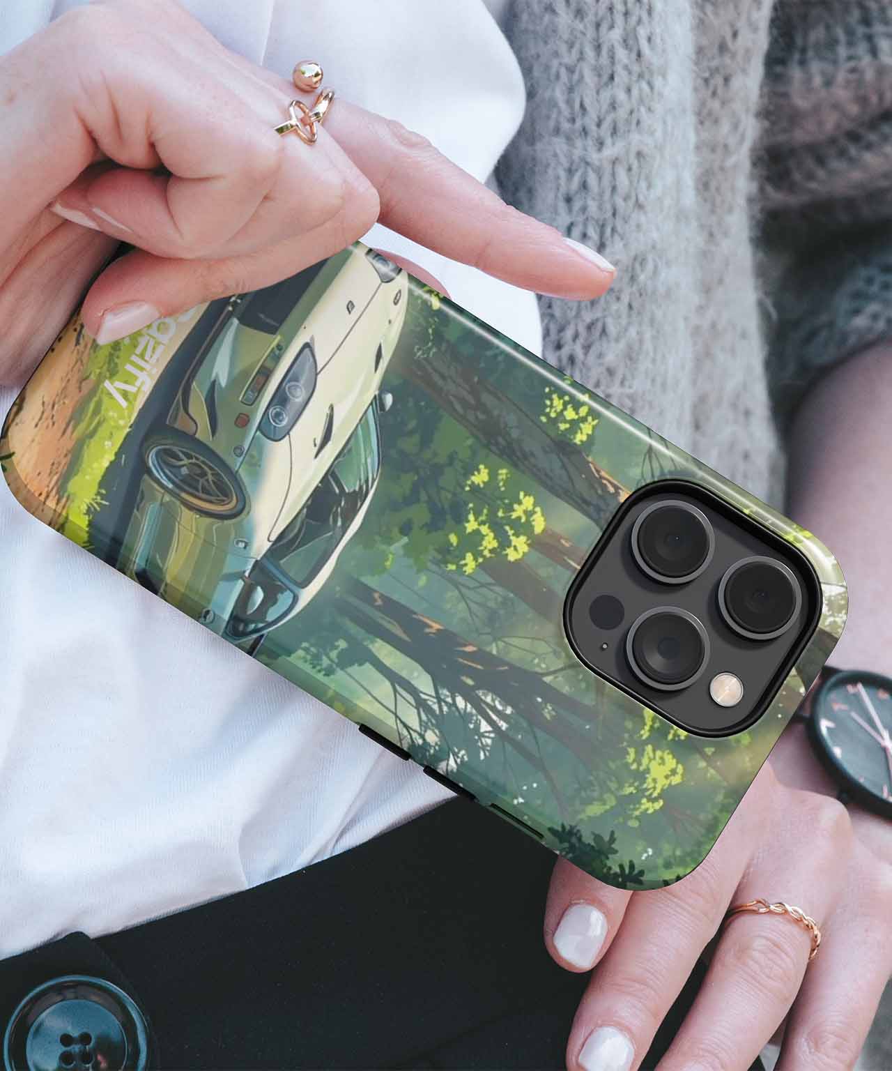Speedy Adventure in a Forest iPhone case Case Cazify - Delivery Canada
