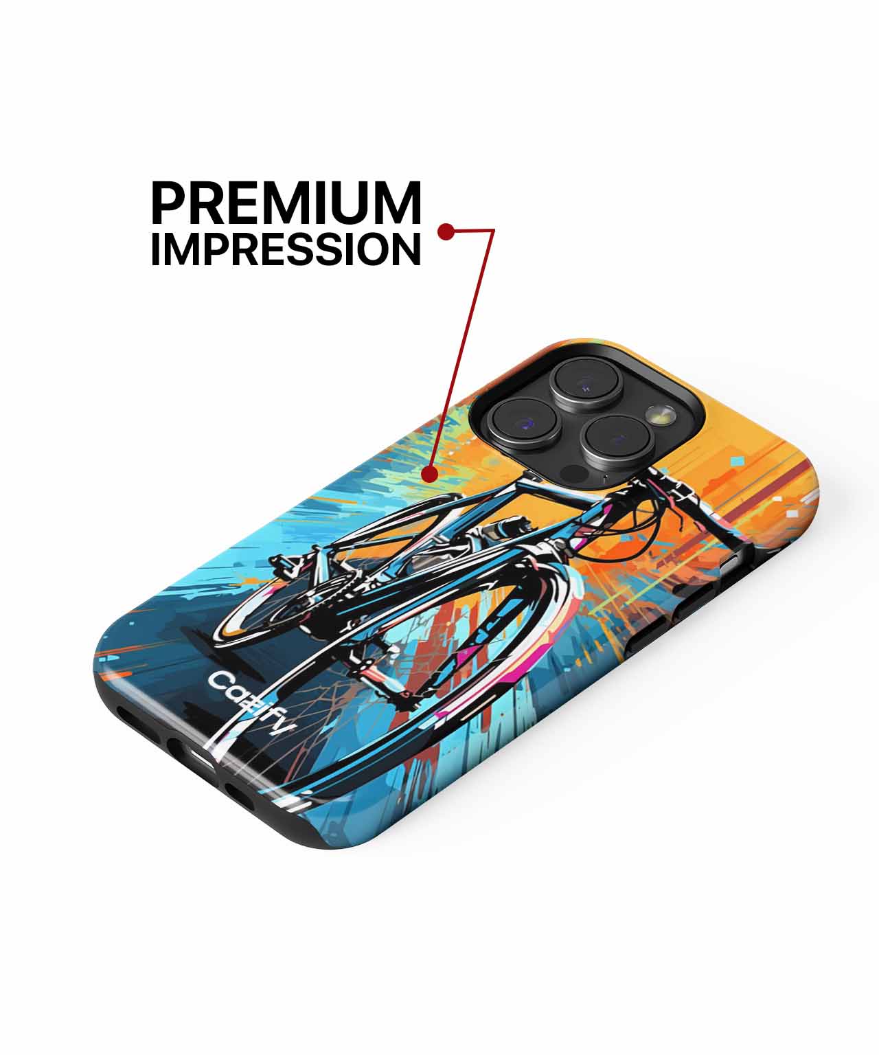 Speedy Colorful Bike Thrills iPhone case Case Cazify - Delivery Canada