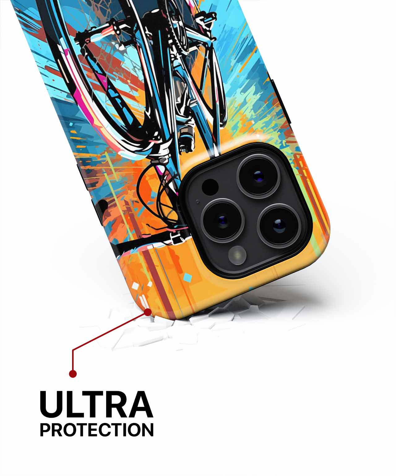 Speedy Colorful Bike Thrills iPhone case Case Cazify - Delivery Canada