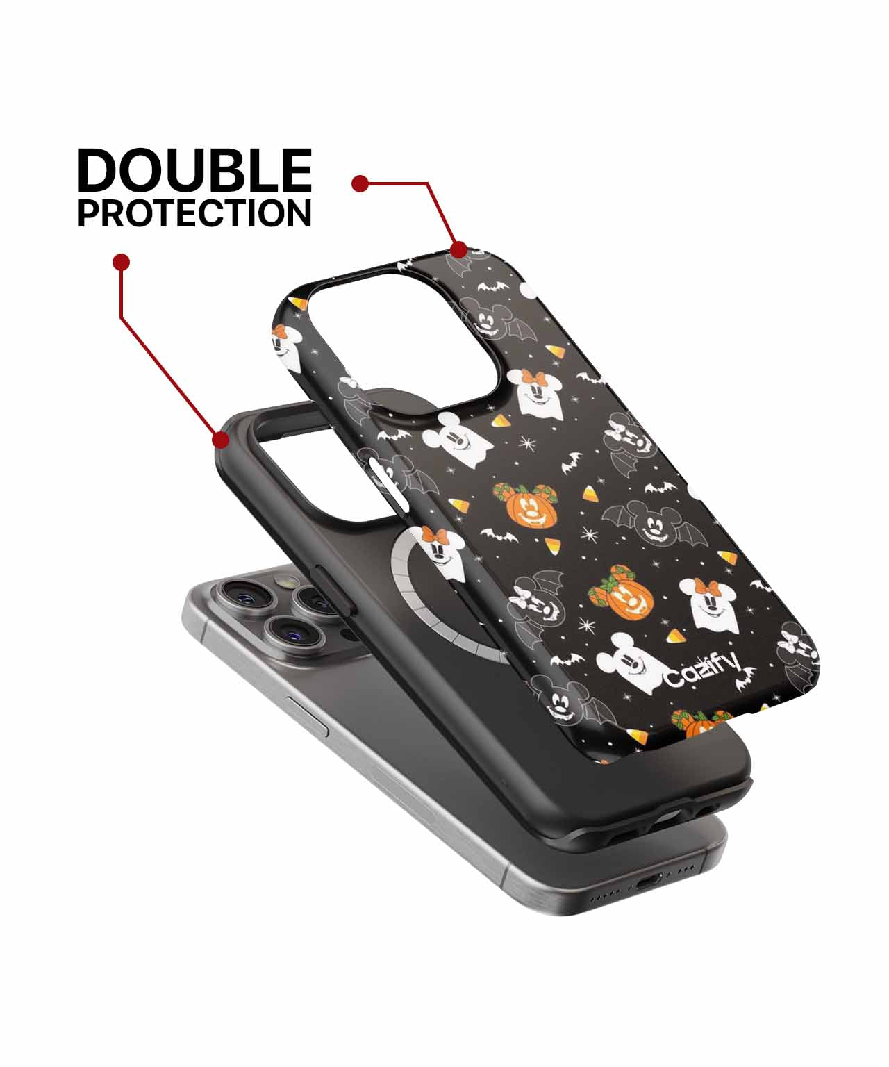 Spooky Cartoon Characters Halloween Party iPhone case Case Cazify - Delivery Canada