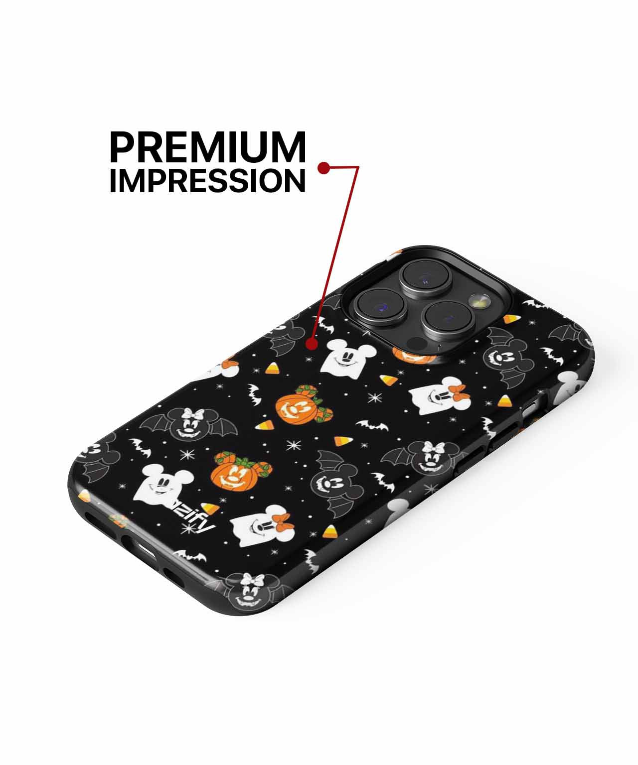 Spooky Cartoon Characters Halloween Party iPhone case Case Cazify - Delivery Canada