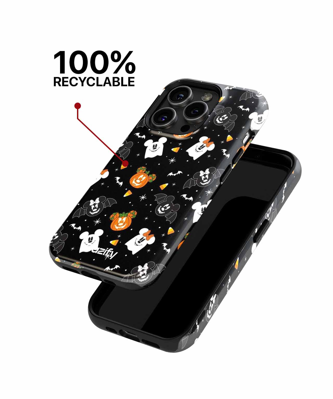 Spooky Cartoon Characters Halloween Party iPhone case Case Cazify - Delivery Canada