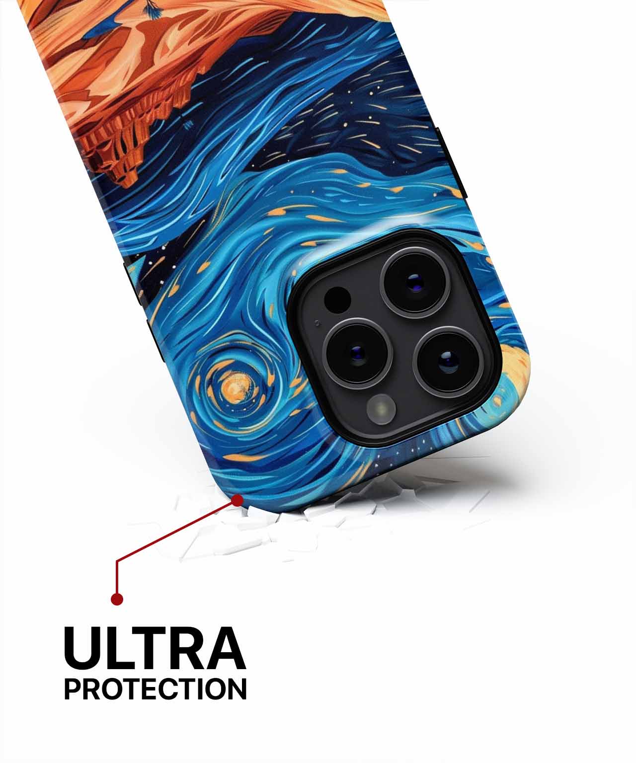 Starry Night in a Dreamy Desert iPhone case Case Cazify - Delivery Canada