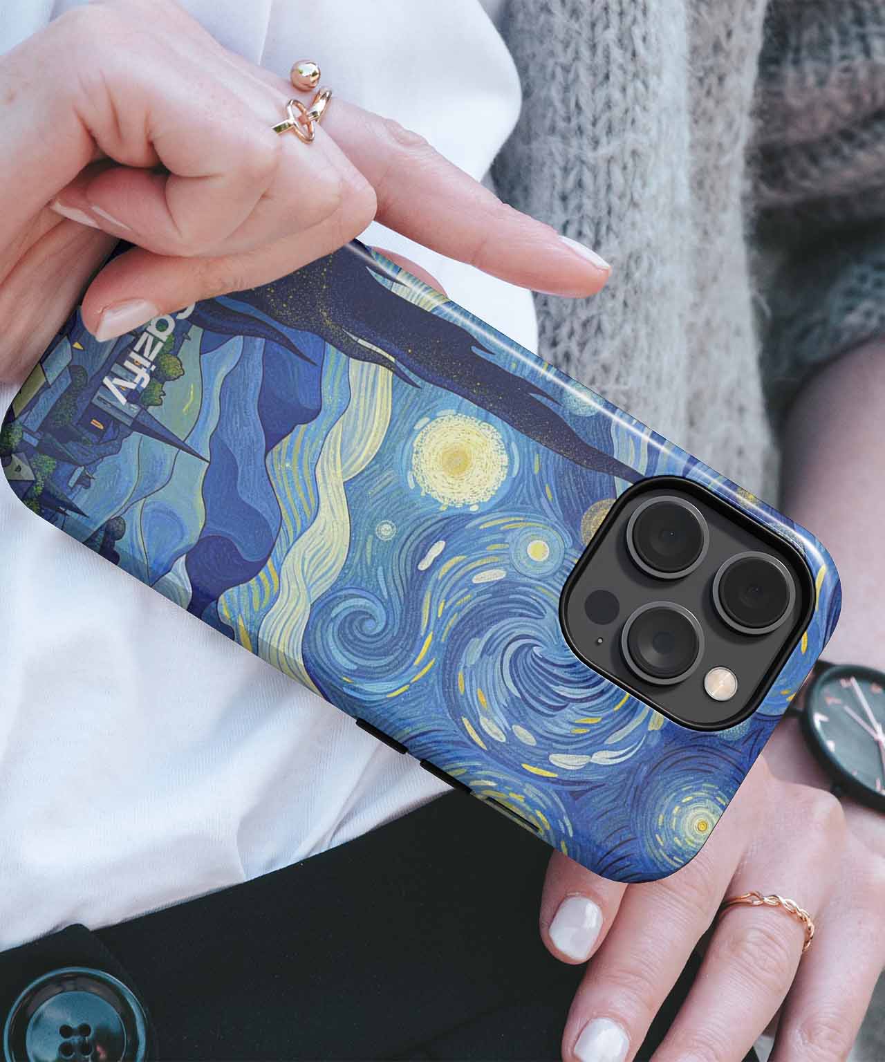 Starry Night Whirlwind of Dreams iPhone case Case Cazify - Delivery Canada