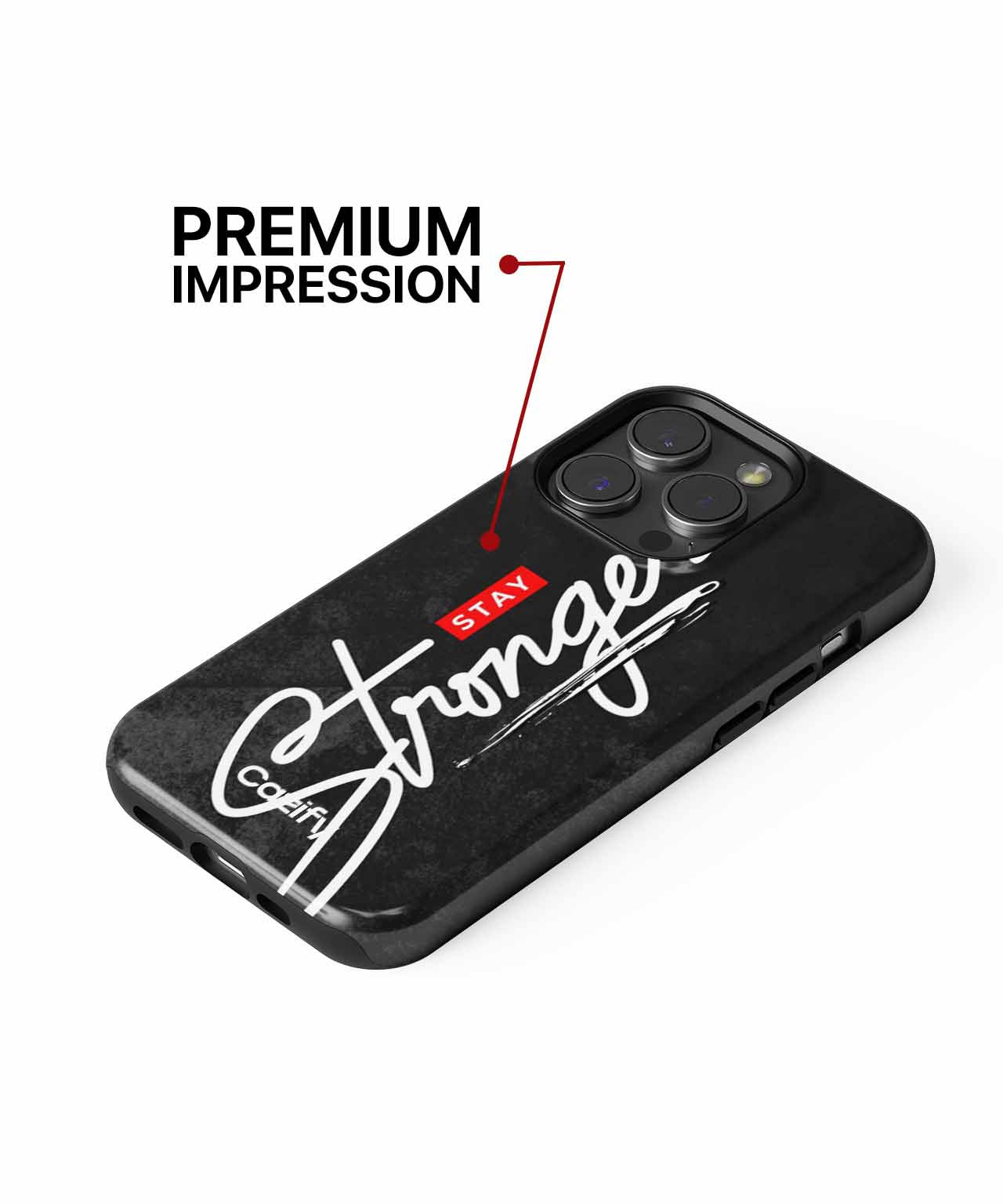 Stay Strong with a Bold Message iPhone case Case Cazify - Delivery Canada
