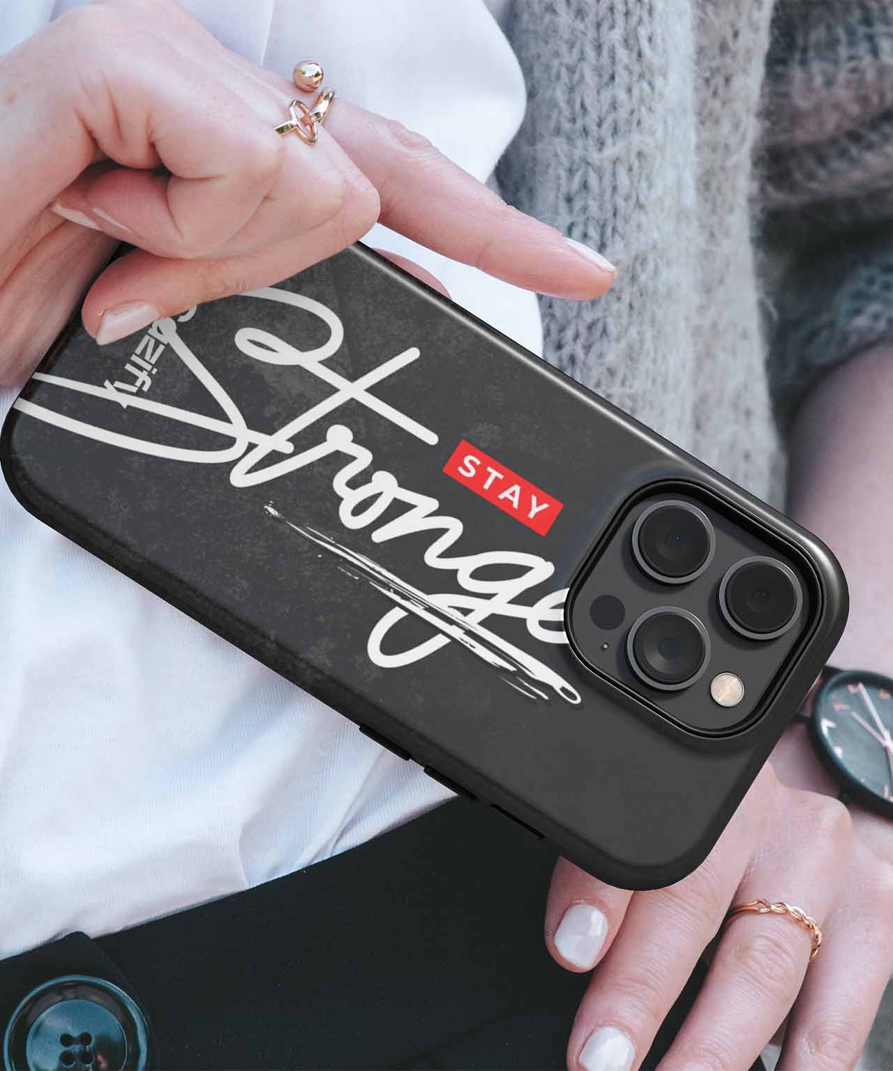 Stay Strong with a Bold Message iPhone case Case Cazify - Delivery Canada