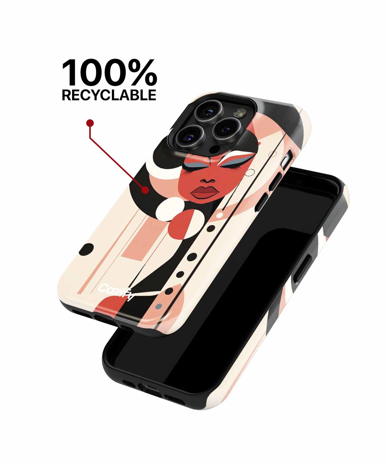 Stylish Abstract Beauty with a Twist iPhone case Case Cazify - Delivery Canada