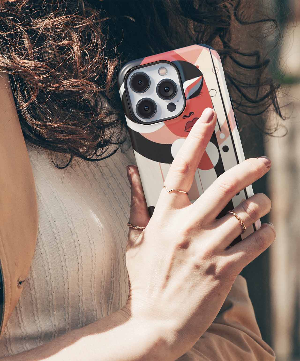 Stylish Abstract Beauty with a Twist iPhone case Case Cazify - Delivery Canada