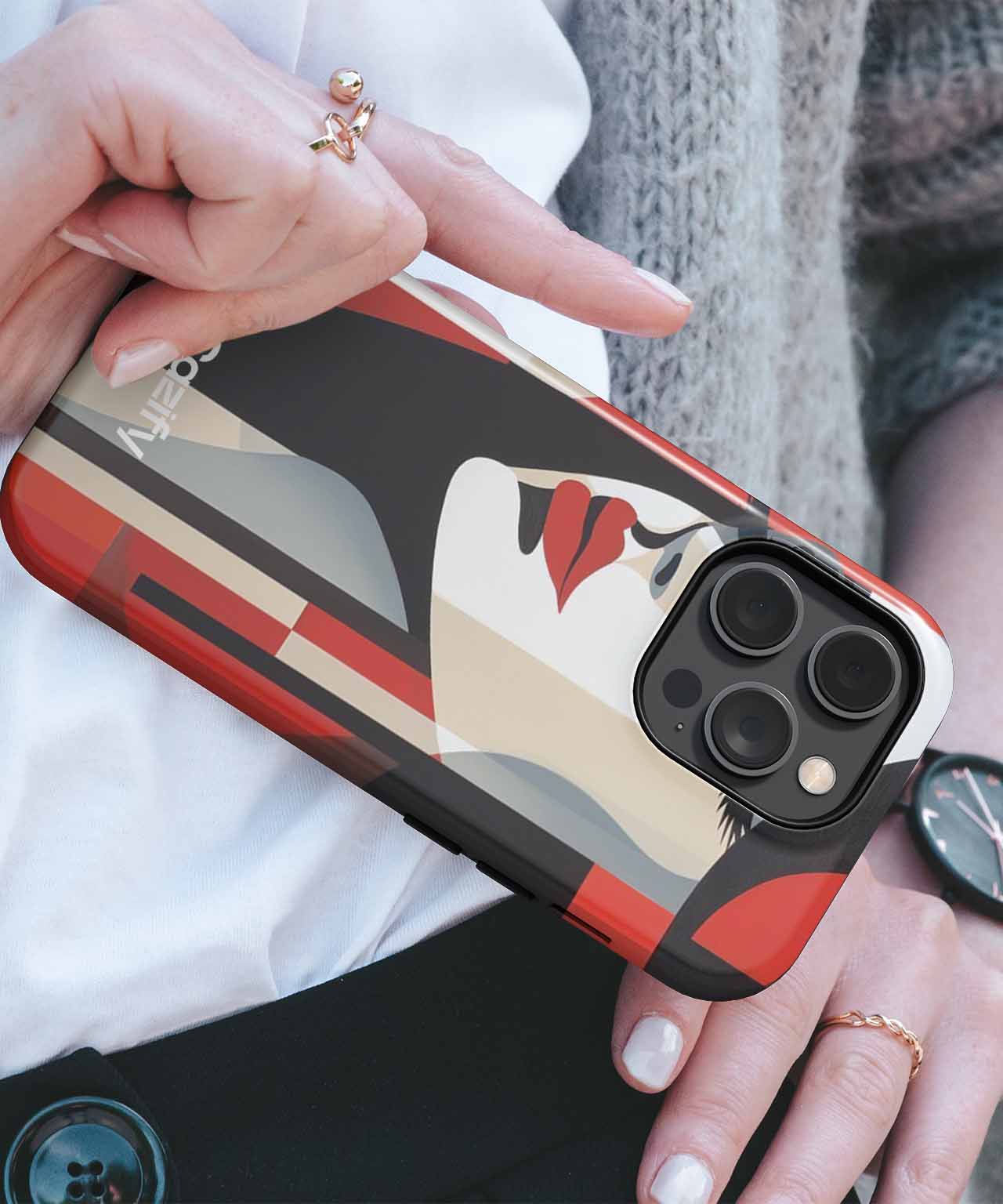 Stylish Art Deco Portrait of Confidence iPhone case Case Cazify - Delivery Canada
