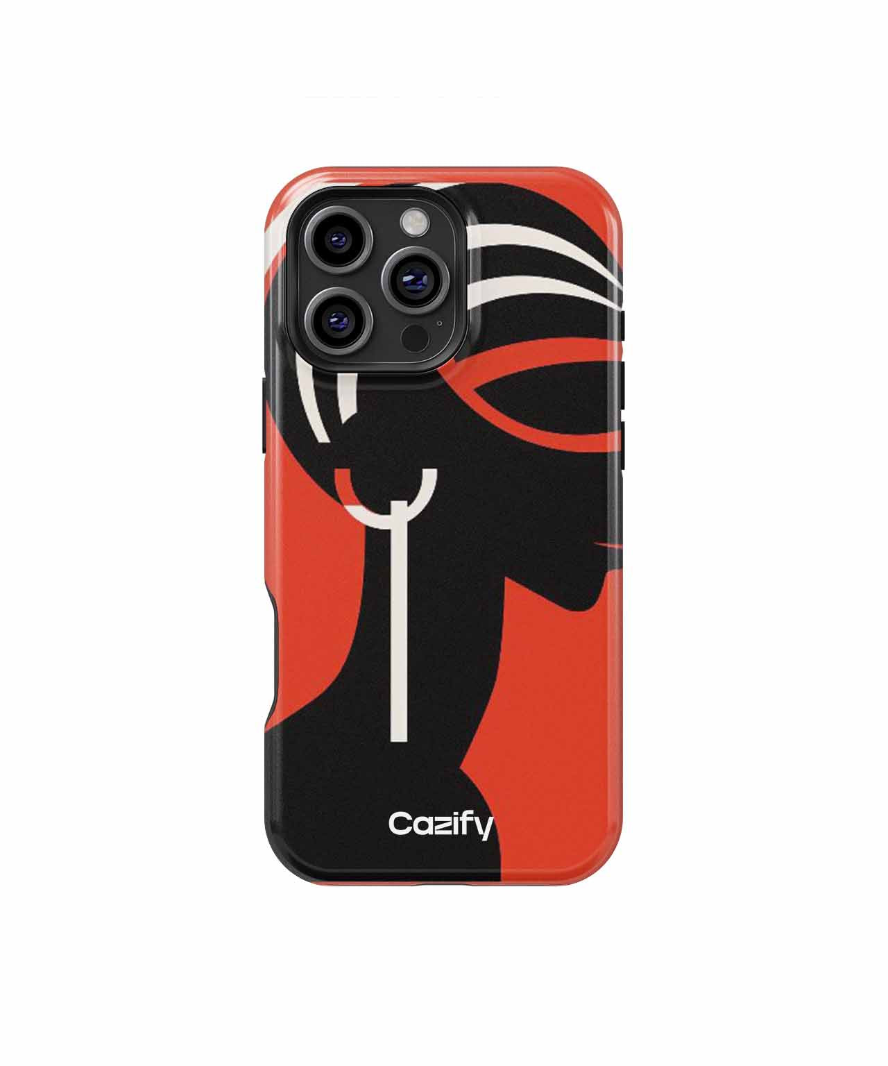 Stylish Black Silhouette with Stripes iPhone case Case Cazify - Delivery Canada