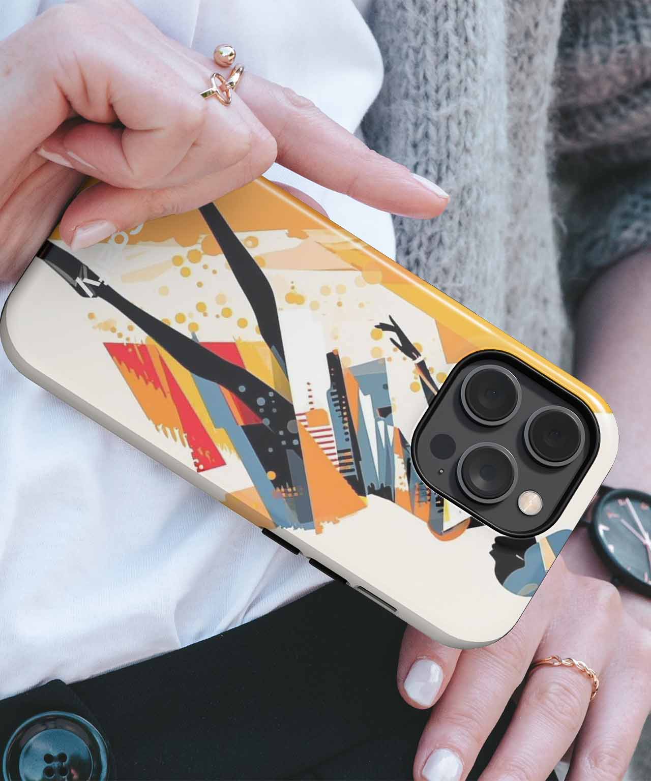 Stylish Dancer in Colorful Elegance iPhone case Case Cazify - Delivery Canada
