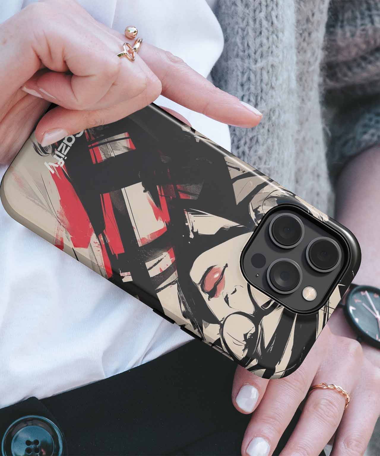 Stylish Lady in Bold Colors iPhone case Case Cazify - Delivery Canada