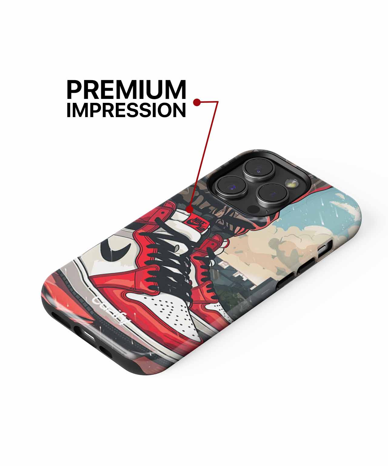 Stylish sneaker adventure on city streets iPhone case Case Cazify - Delivery Canada