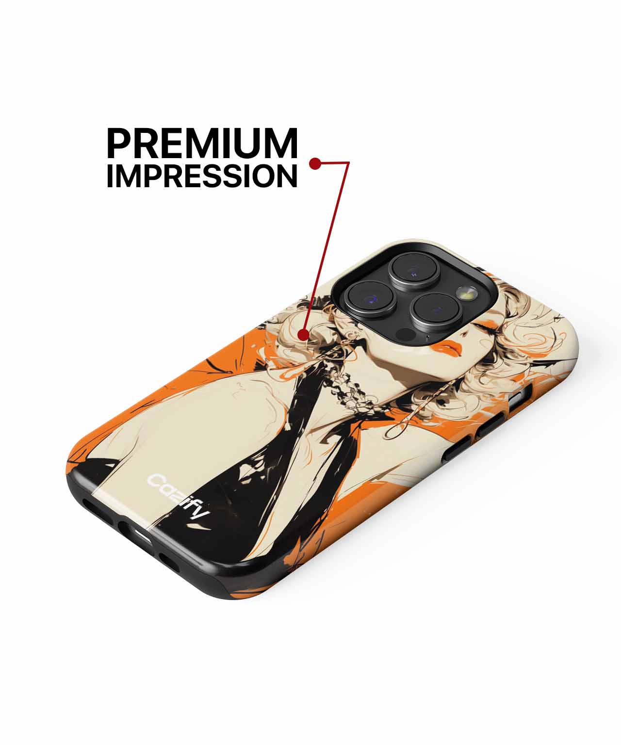 Stylishly Bold Vintage Glamour iPhone case Case Cazify - Delivery Canada