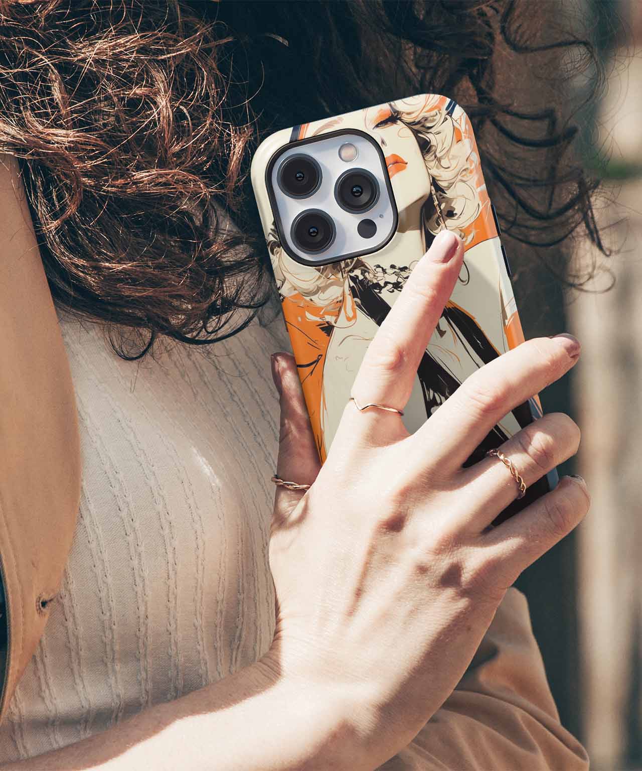 Stylishly Bold Vintage Glamour iPhone case Case Cazify - Delivery Canada