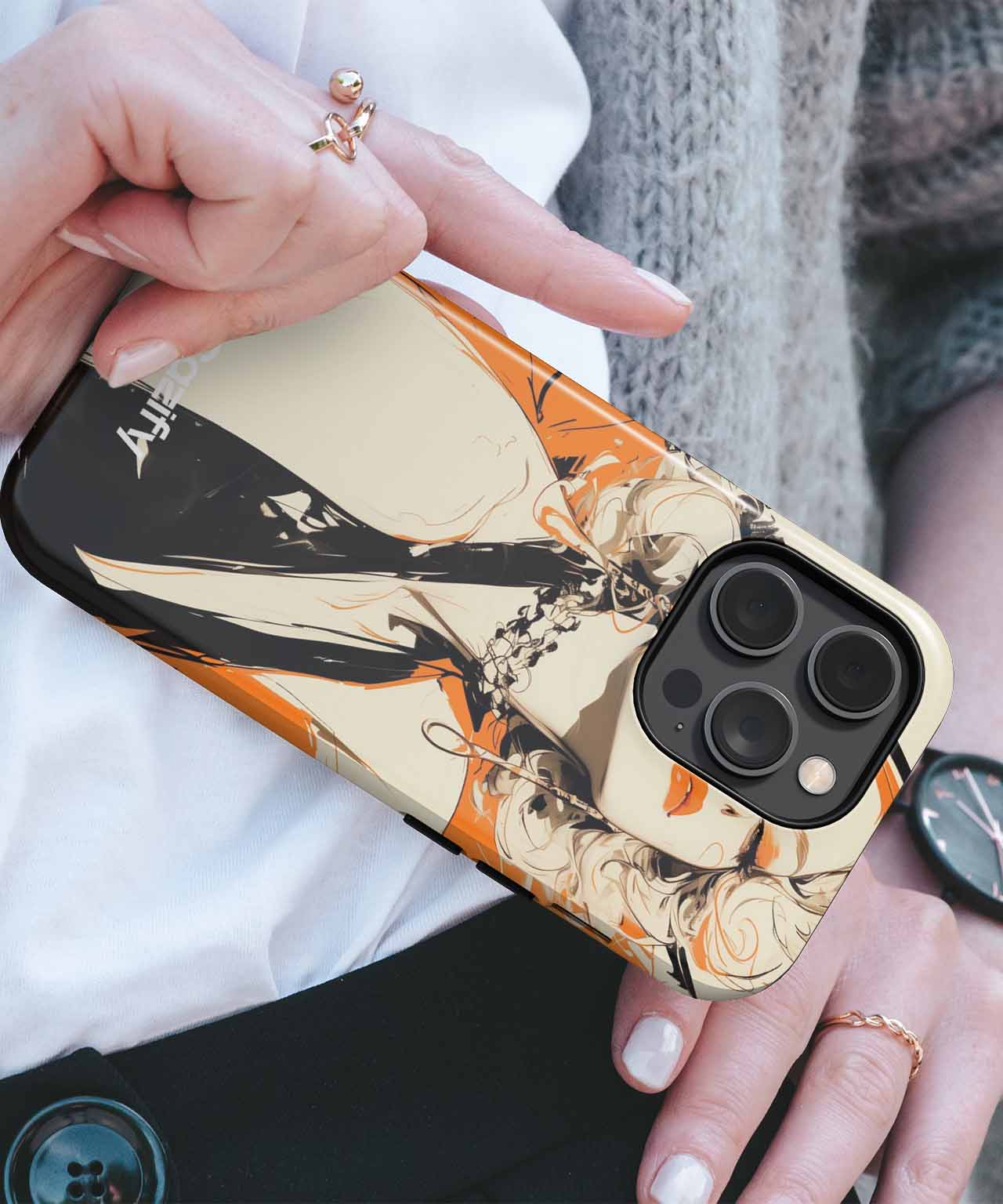 Stylishly Bold Vintage Glamour iPhone case Case Cazify - Delivery Canada