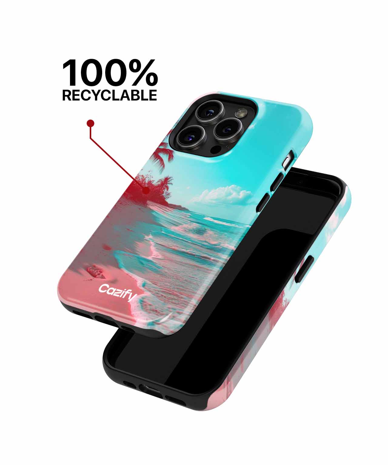 Sunny Blissful Beach Vibes iPhone case Case Cazify - Delivery Canada