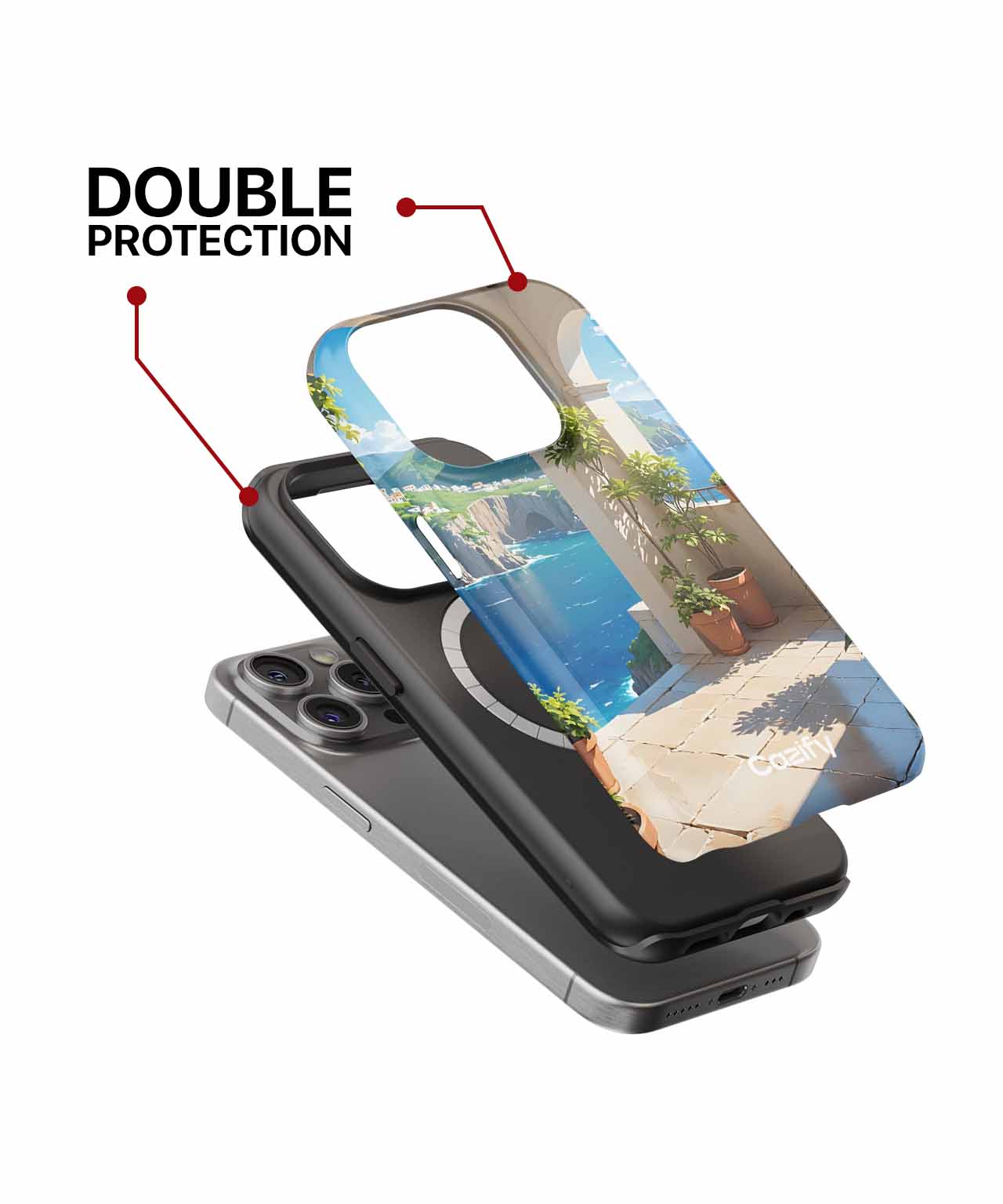 Sunny Coastal Oasis with Plants iPhone case Case Cazify - Delivery Canada