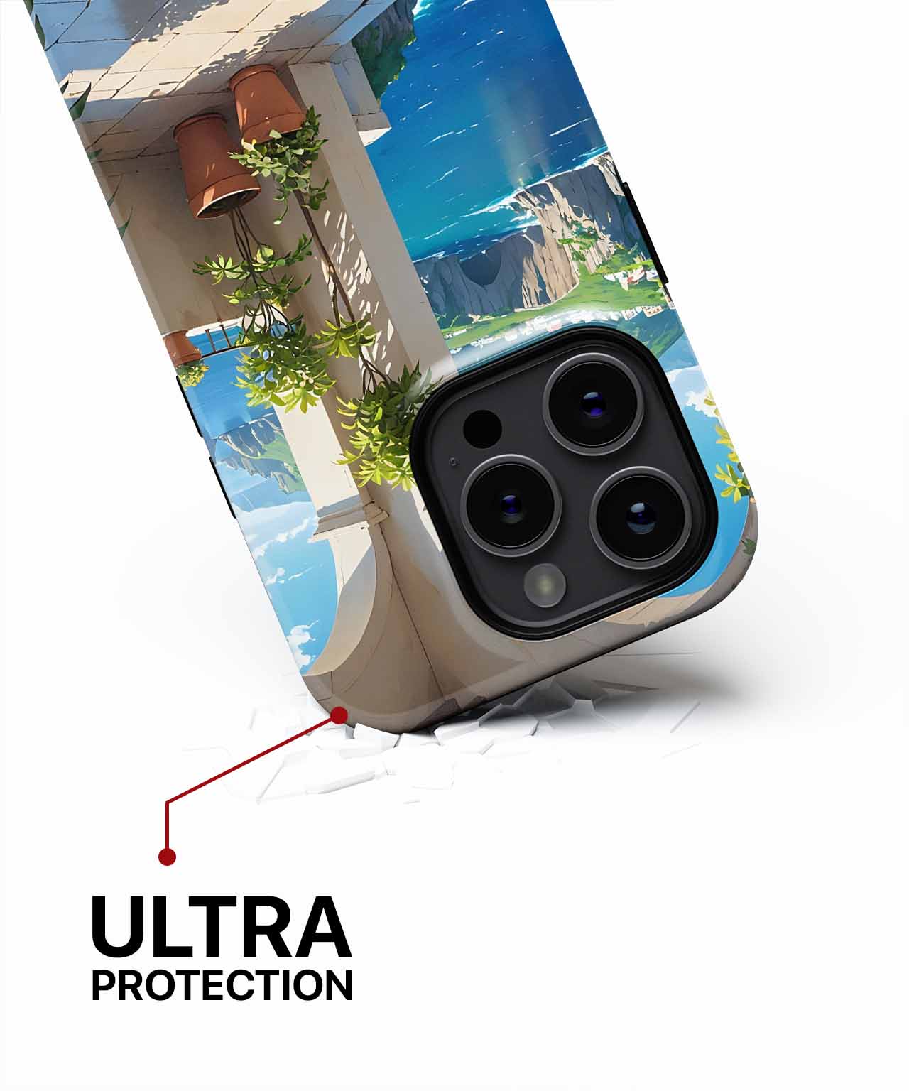 Sunny Coastal Oasis with Plants iPhone case Case Cazify - Delivery Canada