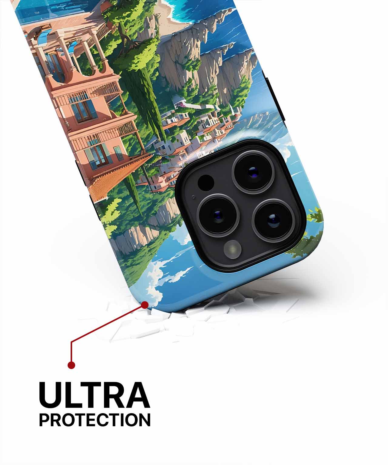 Sunny Coastal Paradise with a Pool iPhone case Case Cazify - Delivery Canada