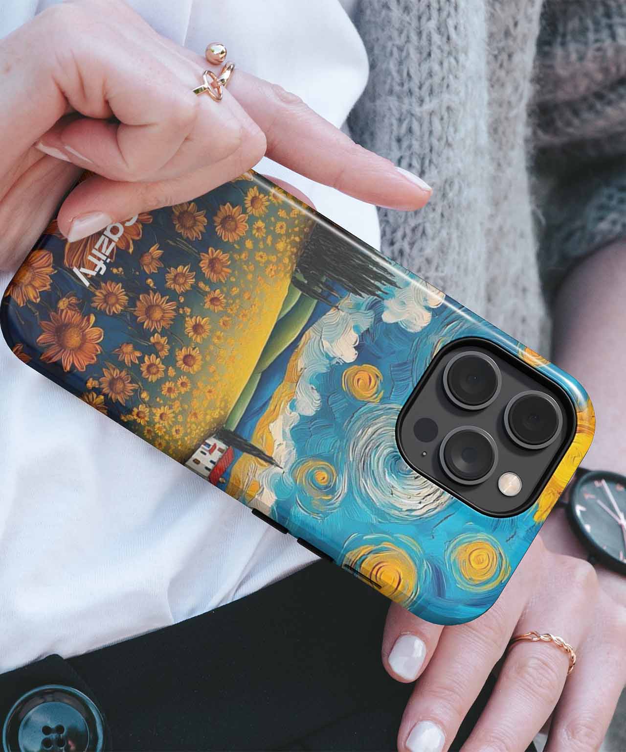 Sunny Daydreams in a Flower Field iPhone case Case Cazify - Delivery Canada