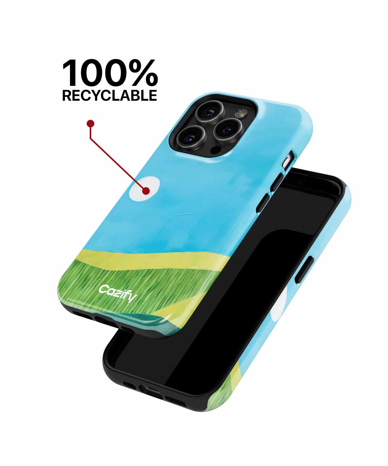 Sunny Fields and Bright Skies iPhone case Case Cazify - Delivery Canada