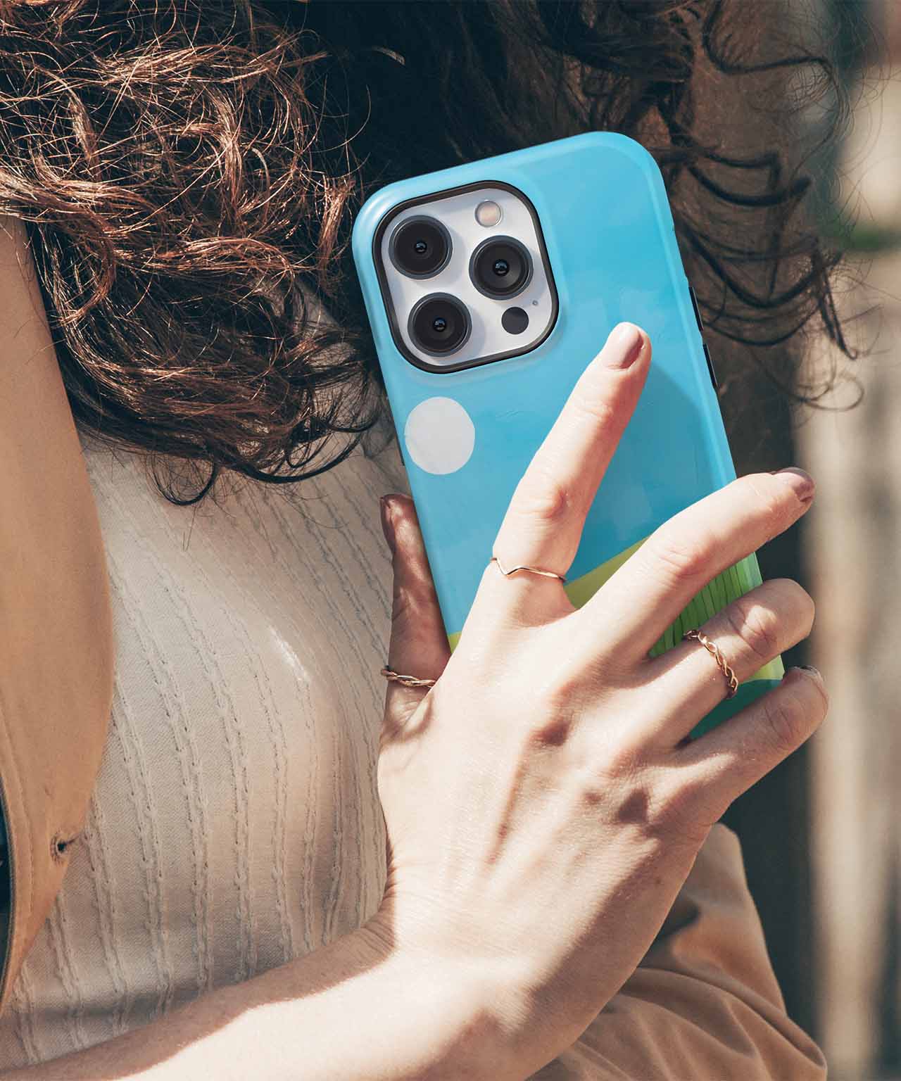 Sunny Fields and Bright Skies iPhone case Case Cazify - Delivery Canada