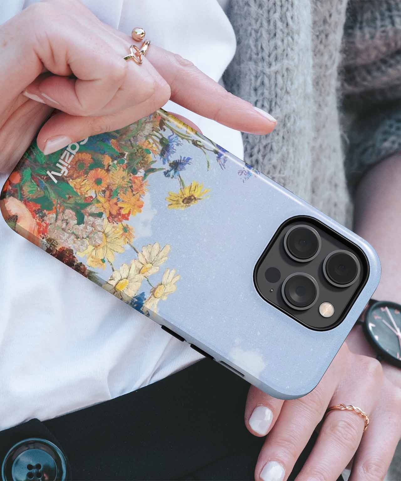 Sunny Floral Wonderland with Breezy Bliss iPhone case Case Cazify - Delivery Canada