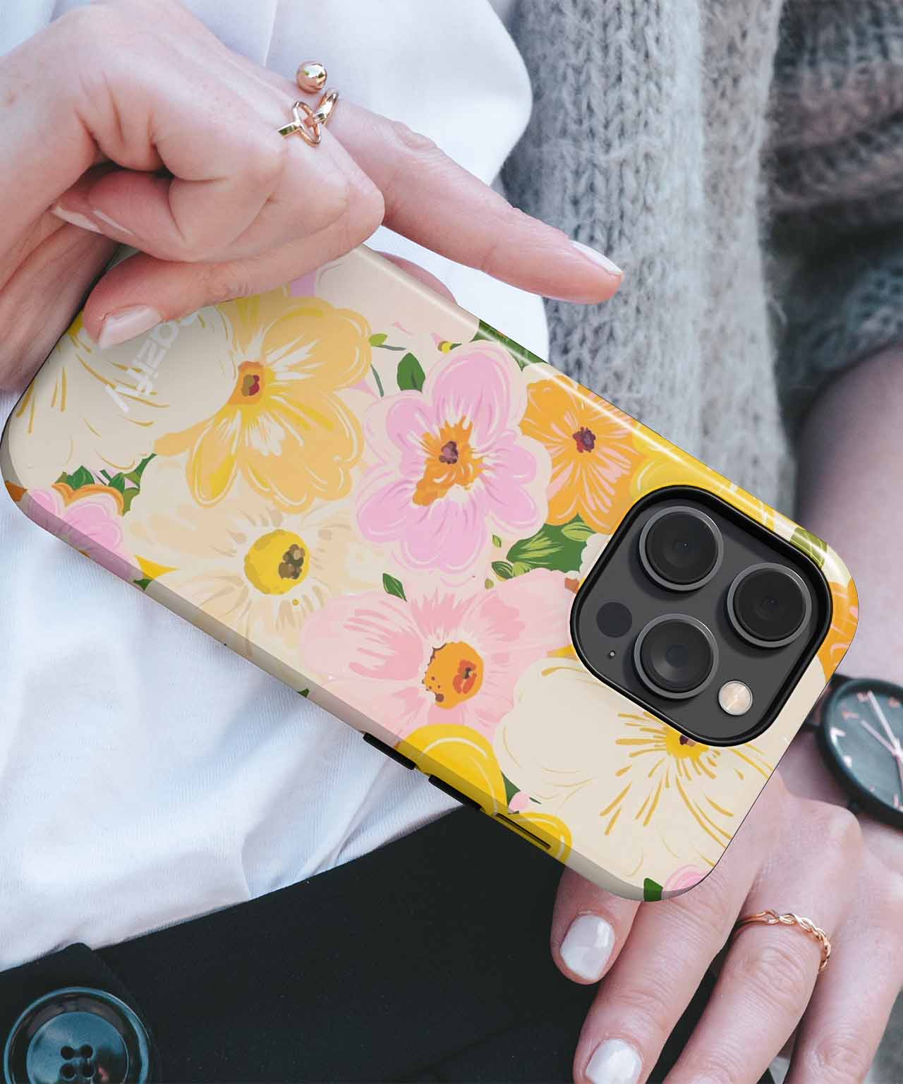Sunny Flower Explosion Bringing Joy iPhone case Case Cazify - Delivery Canada