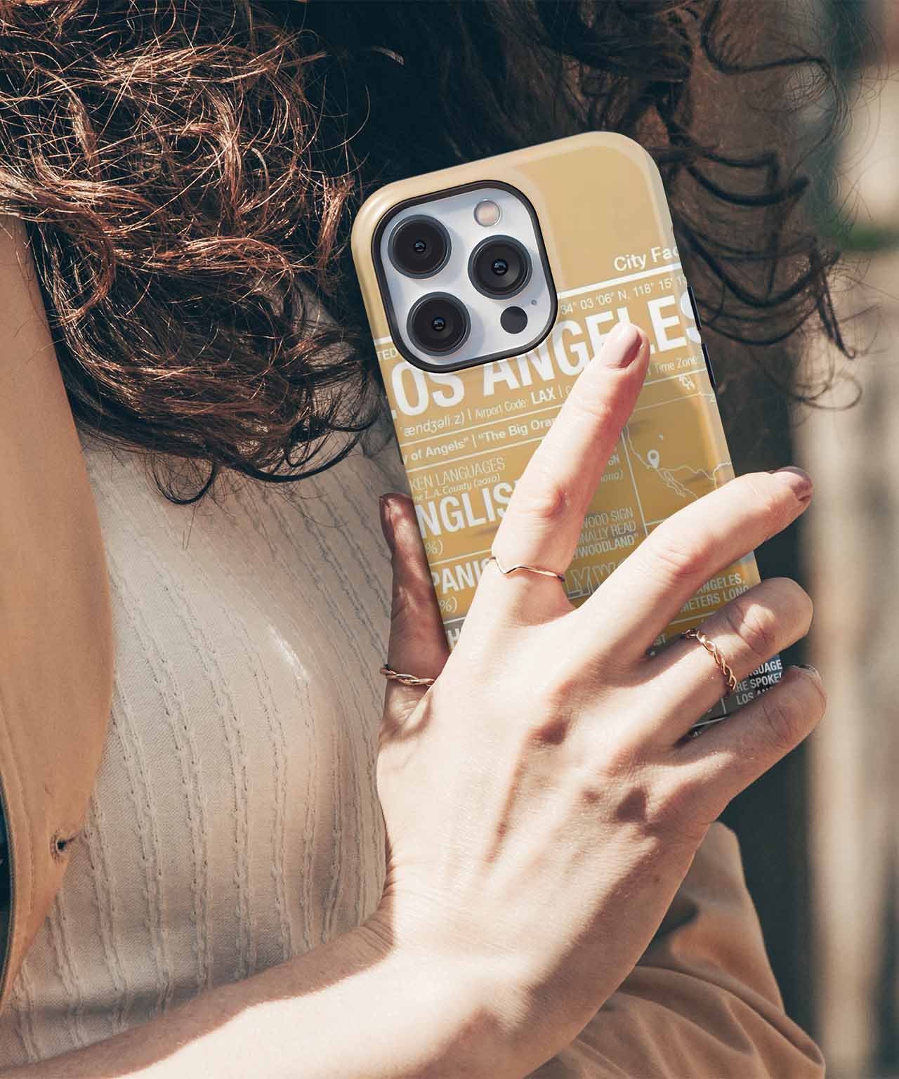 Sunny Los Angeles Fun Facts iPhone case Case Cazify - Delivery Canada