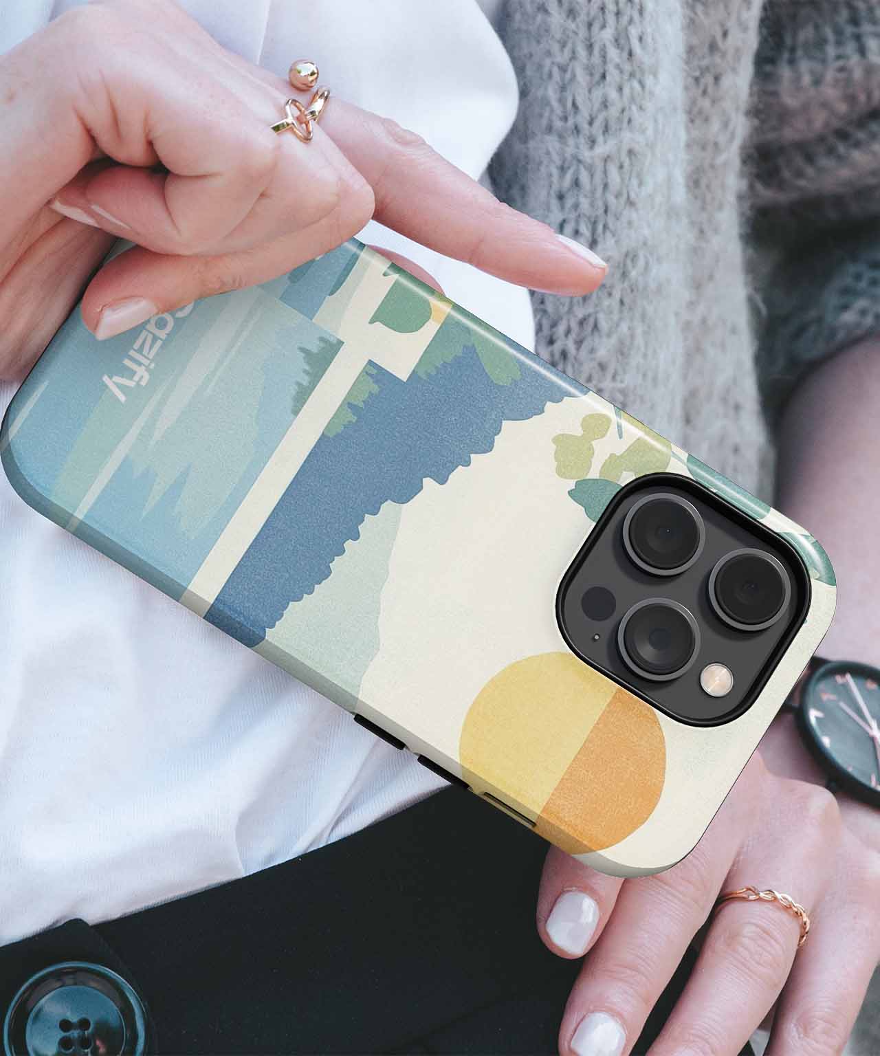 Sunny Nostalgic Escape by the Water iPhone case Case Cazify - Delivery Canada